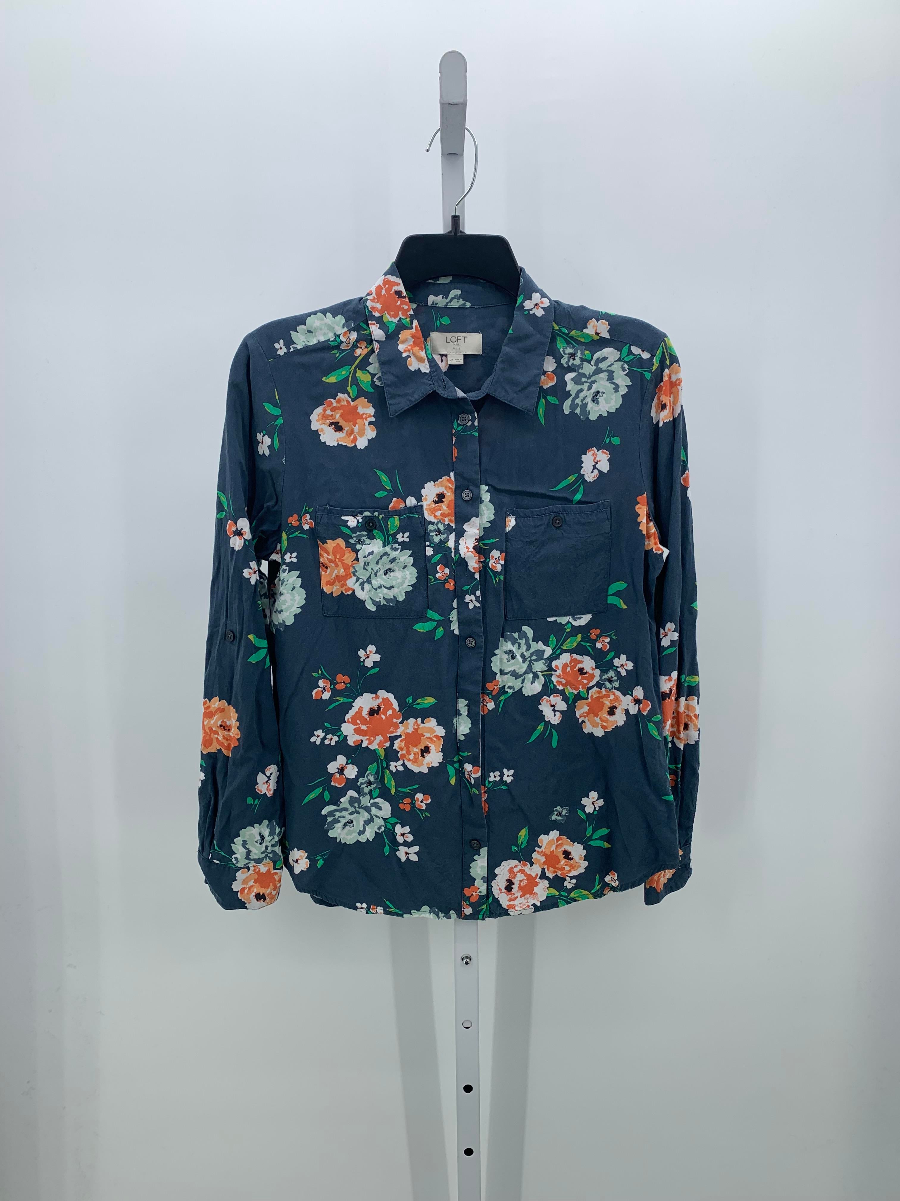 Loft Size Medium Petite Petite Long Sleeve Shirt