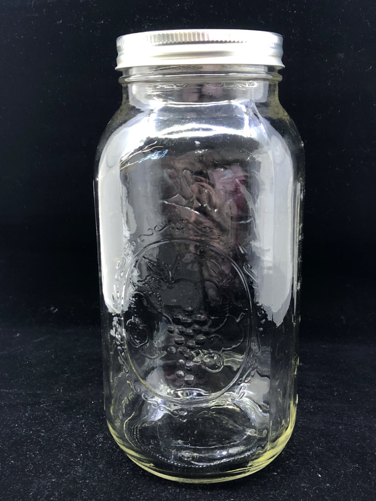 MASON JAR W/LID- 6 CUPS.