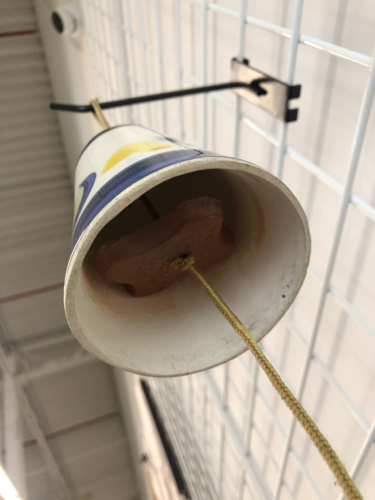 USA PACIFIC STONEWARE BELL WINDCHIME.