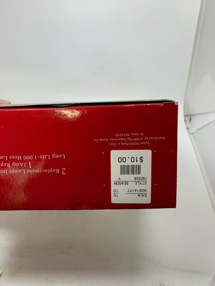 NIB BETHLEHEM STAR CLEAR LIGHT TREE TOPPER.