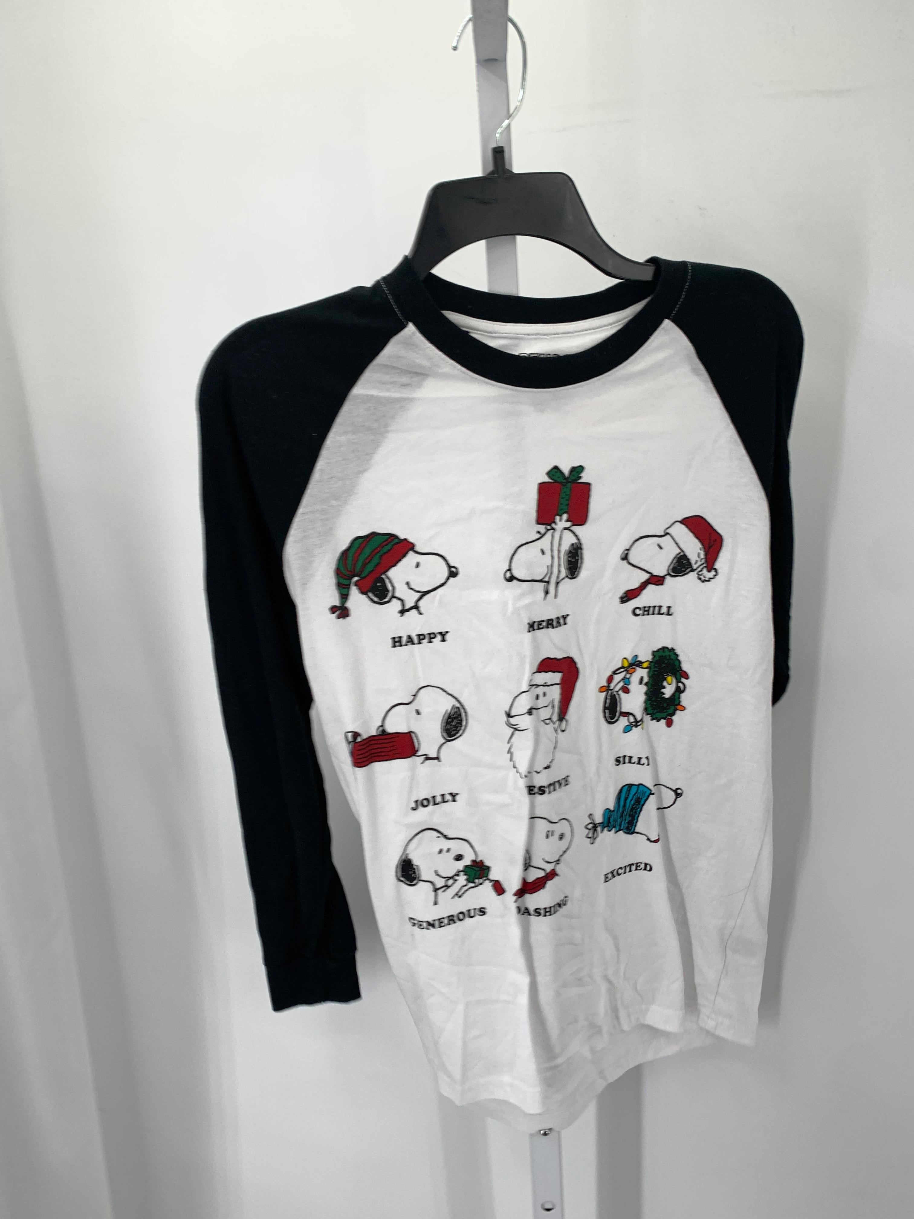 LONG SLV SHIRT SNOOPY SANTA