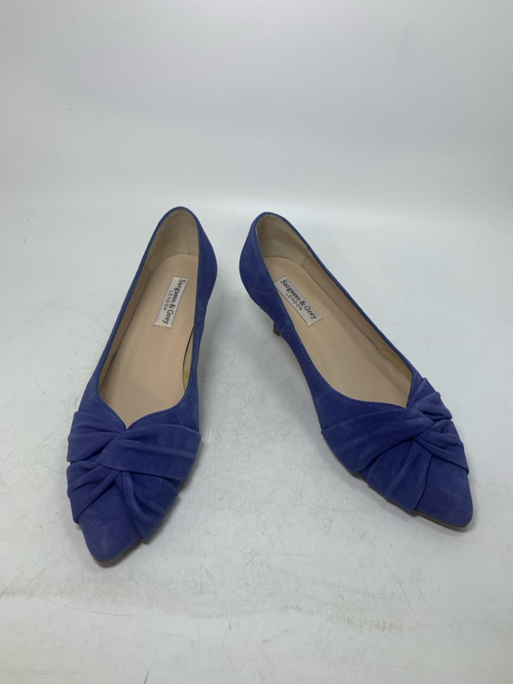 Sargasso & Grey Suede Low Heels