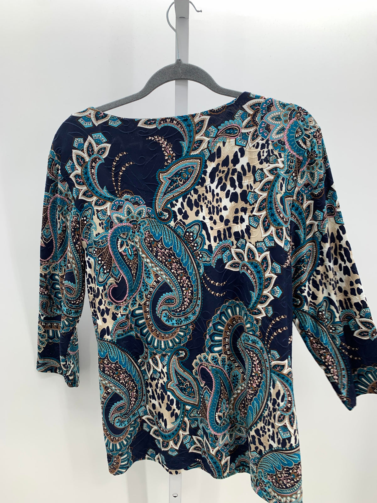 JM Collection Size Large Misses 3/4 Sleeve Shirt