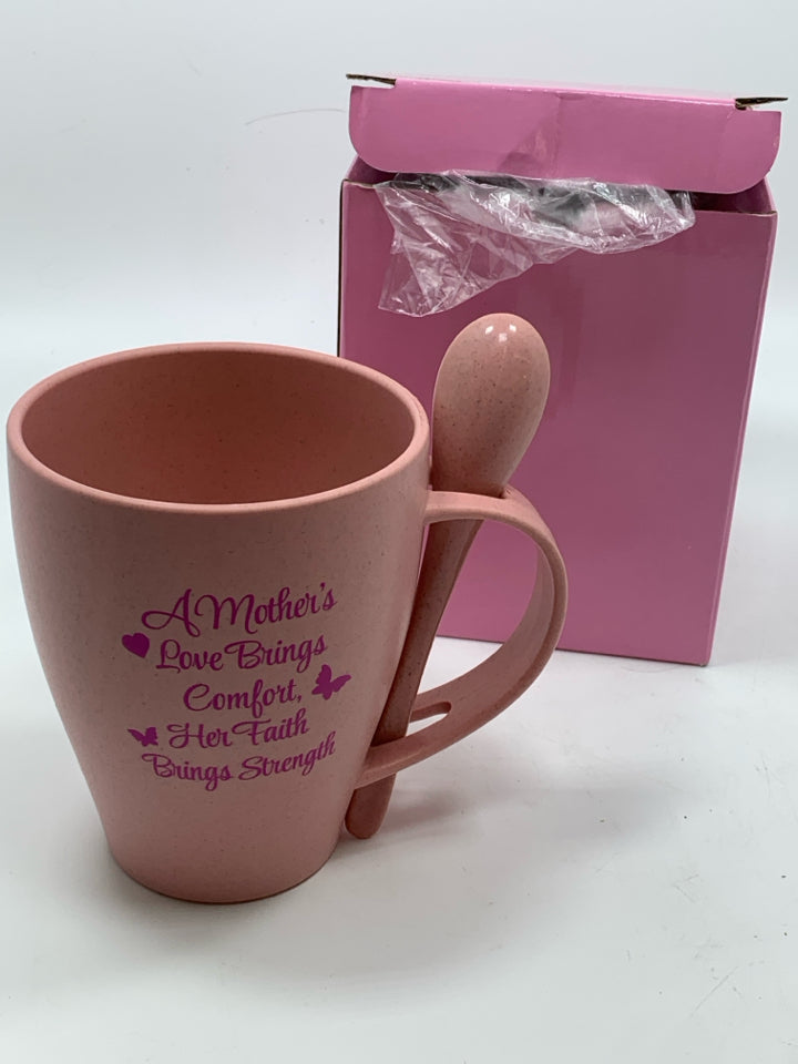 NIB "A MOTHERS LOVE" MUG+SPOON.