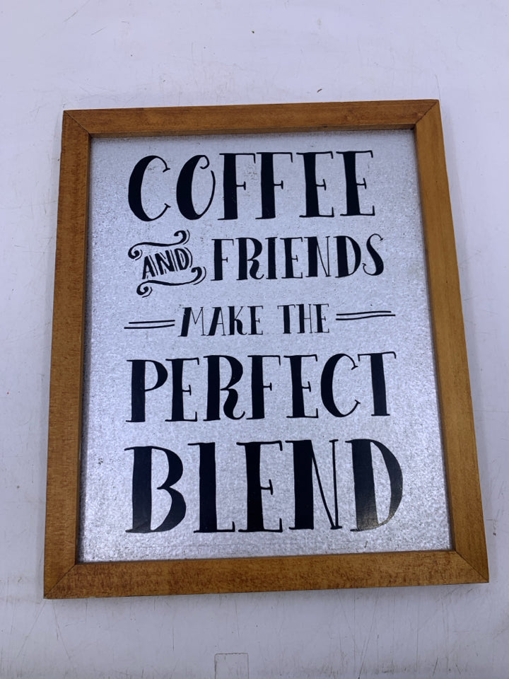 COFFEE & FRIENDS- FRAMED ART.