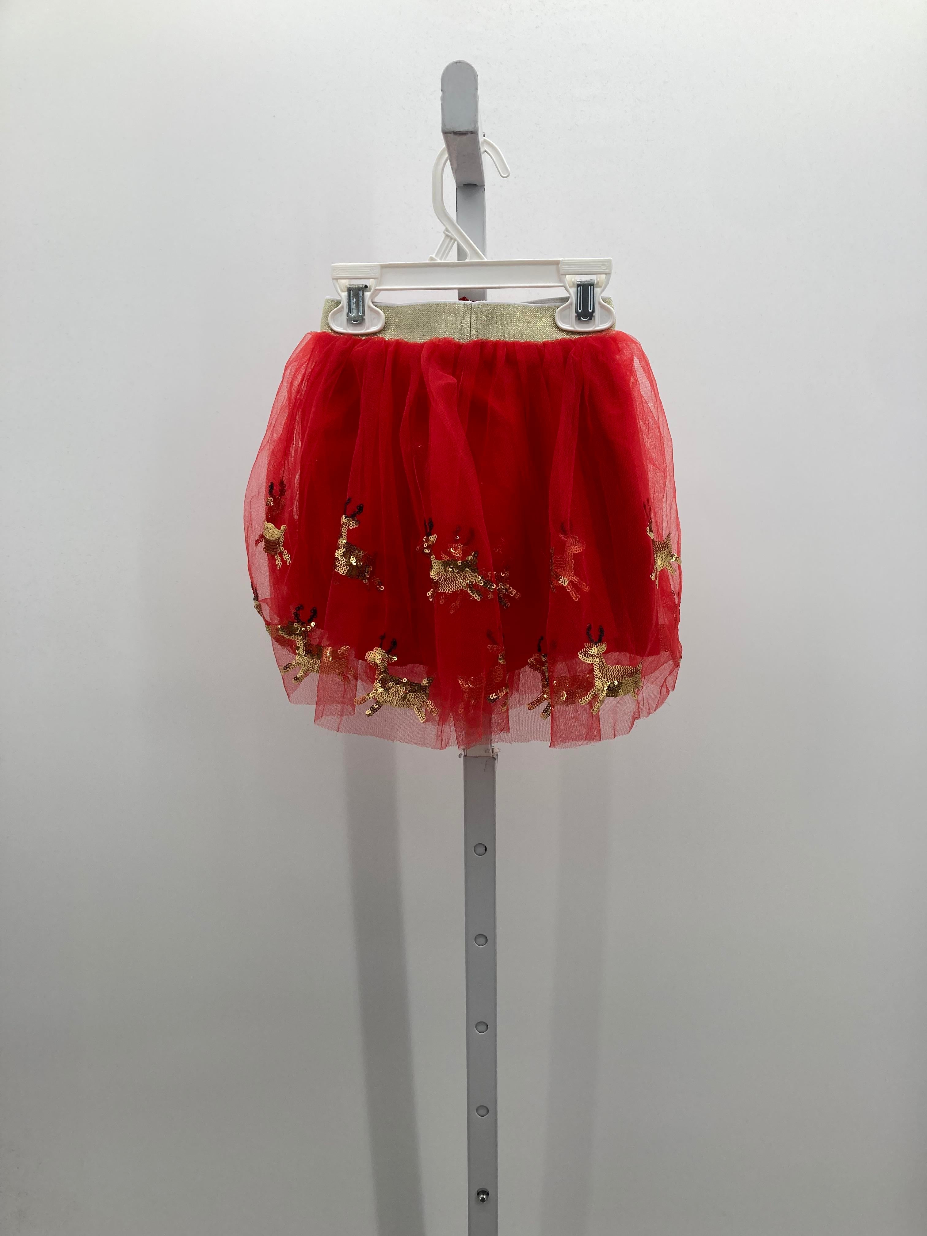 MESH GOLD SEQUINS REINDEER SKIRT.