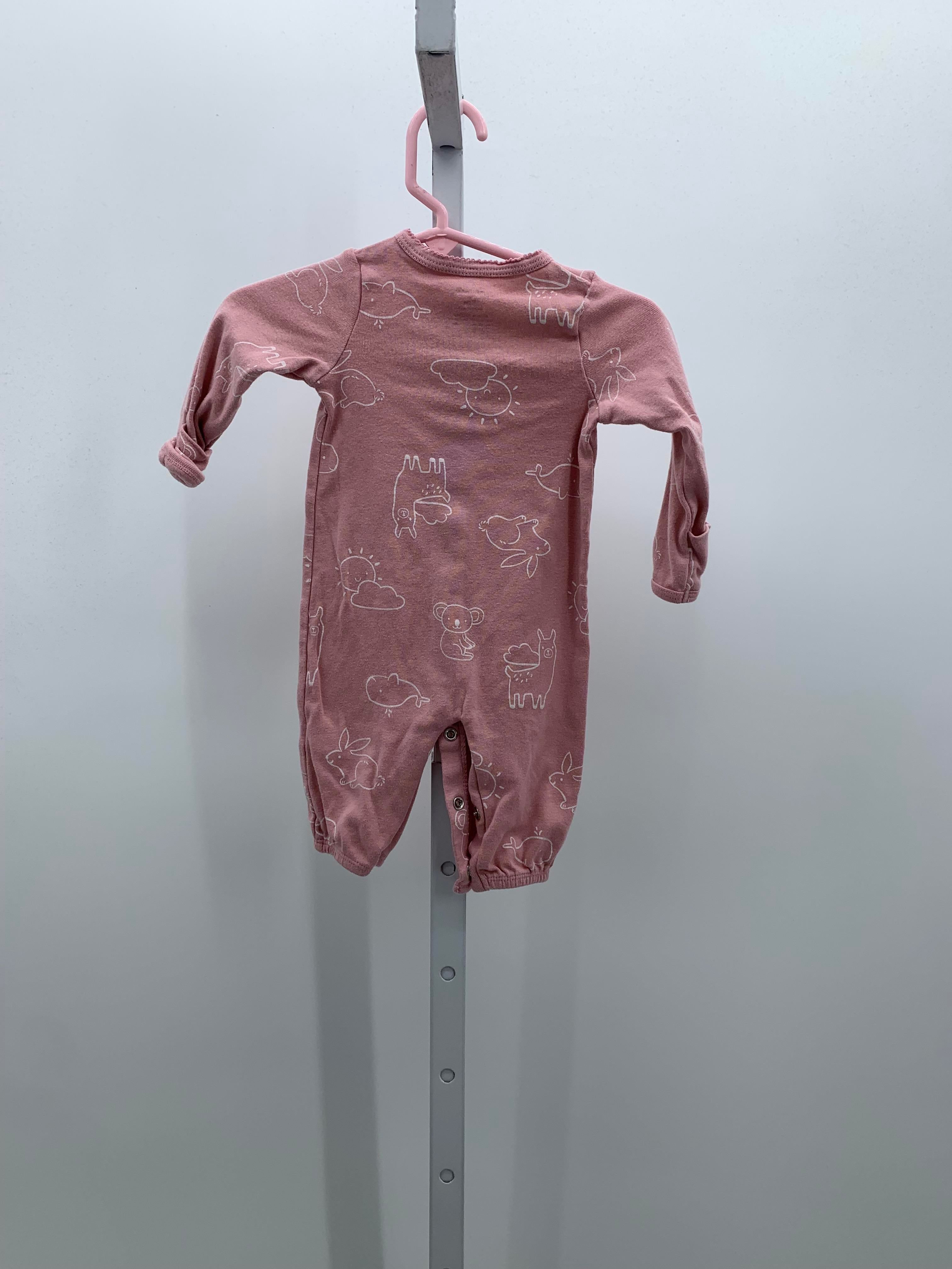 Carters Size 3 Months Girls Long Slv. Romper