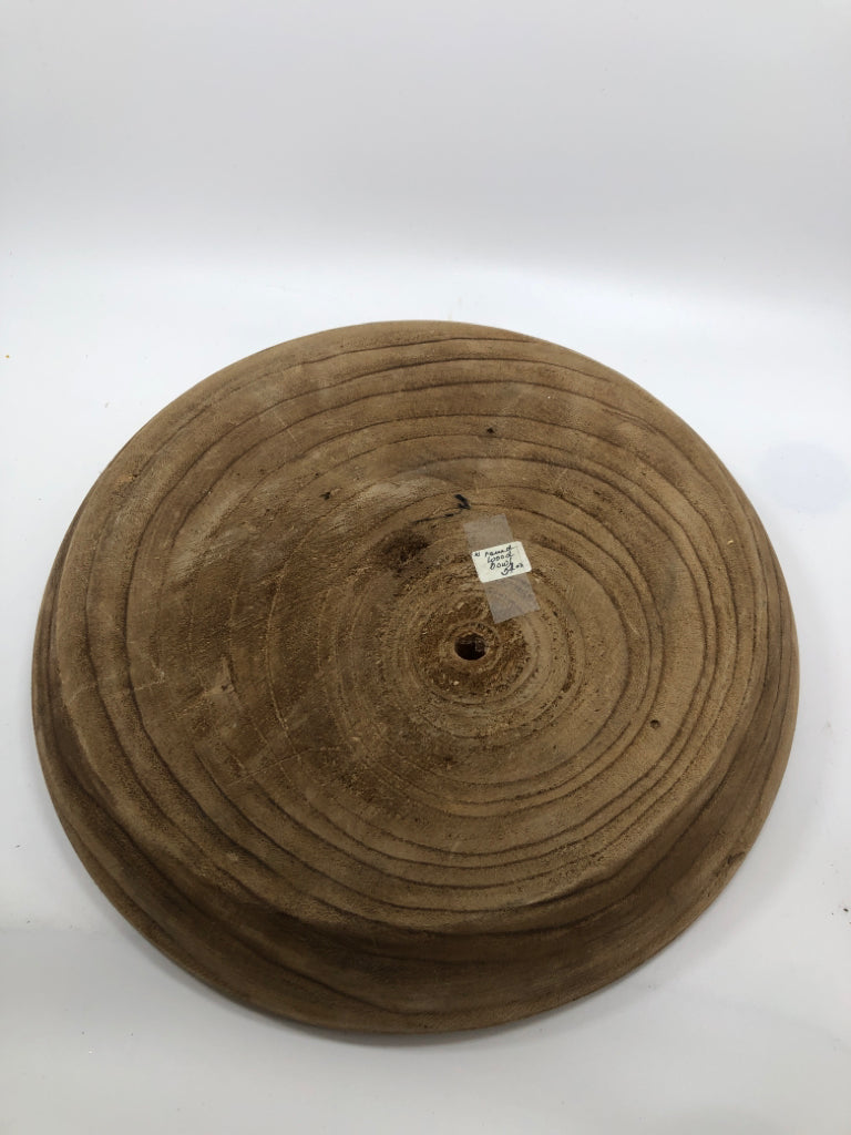 NATURAL GROWTH-RING WOODEN TRAY.