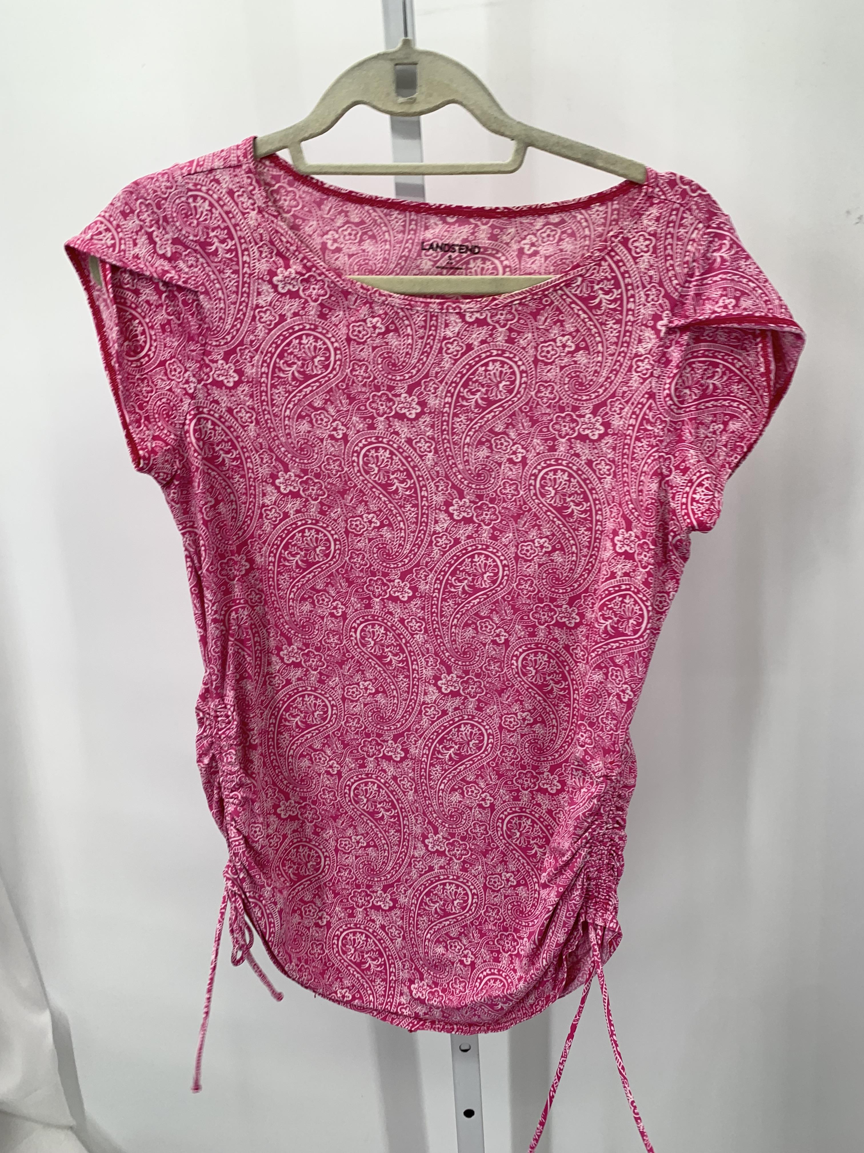 Lands End Size Small Misses Short Sleeve Shirt
