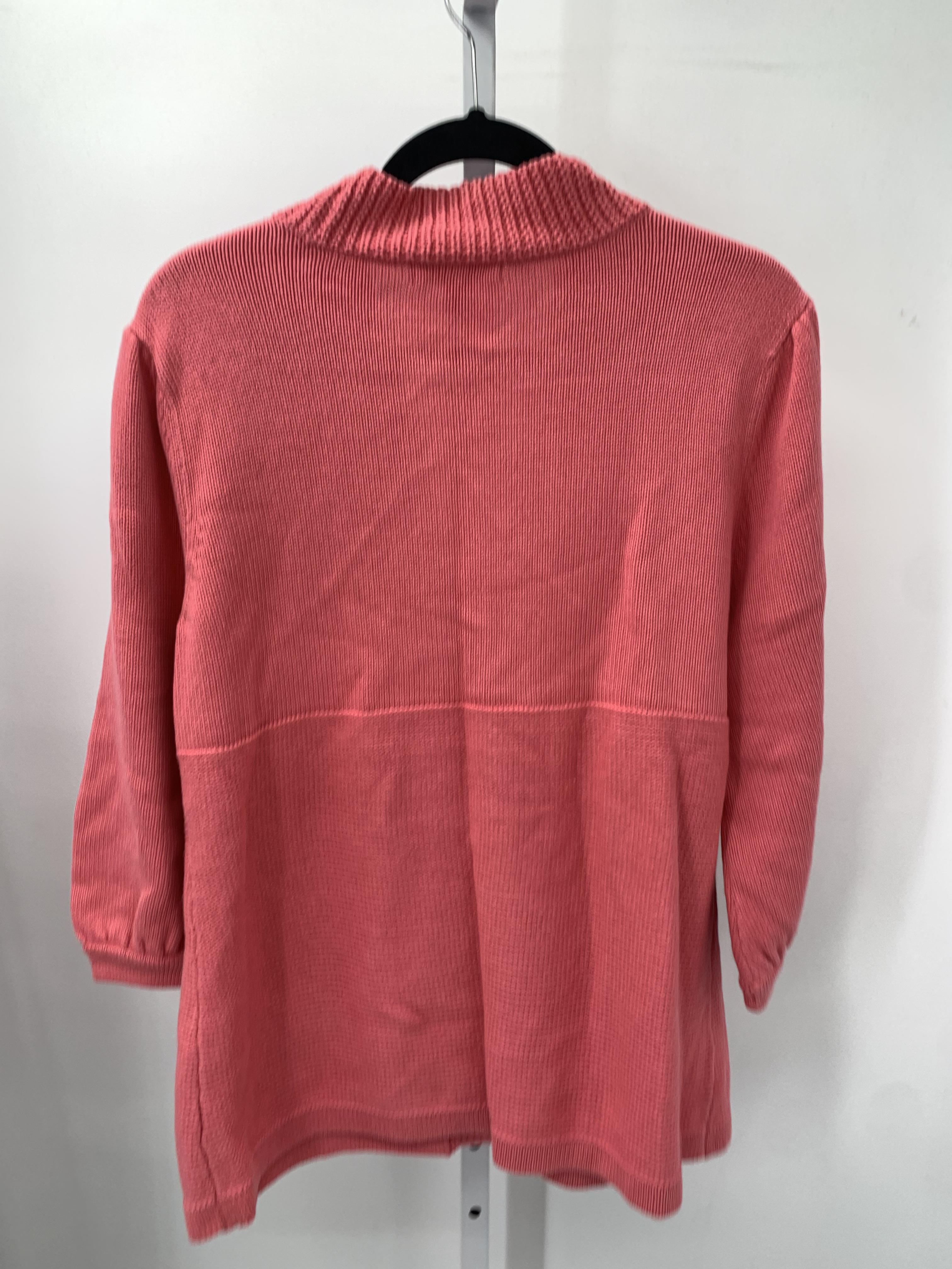 JM Collection Size Large Misses 3/4 Sleeve Sweater