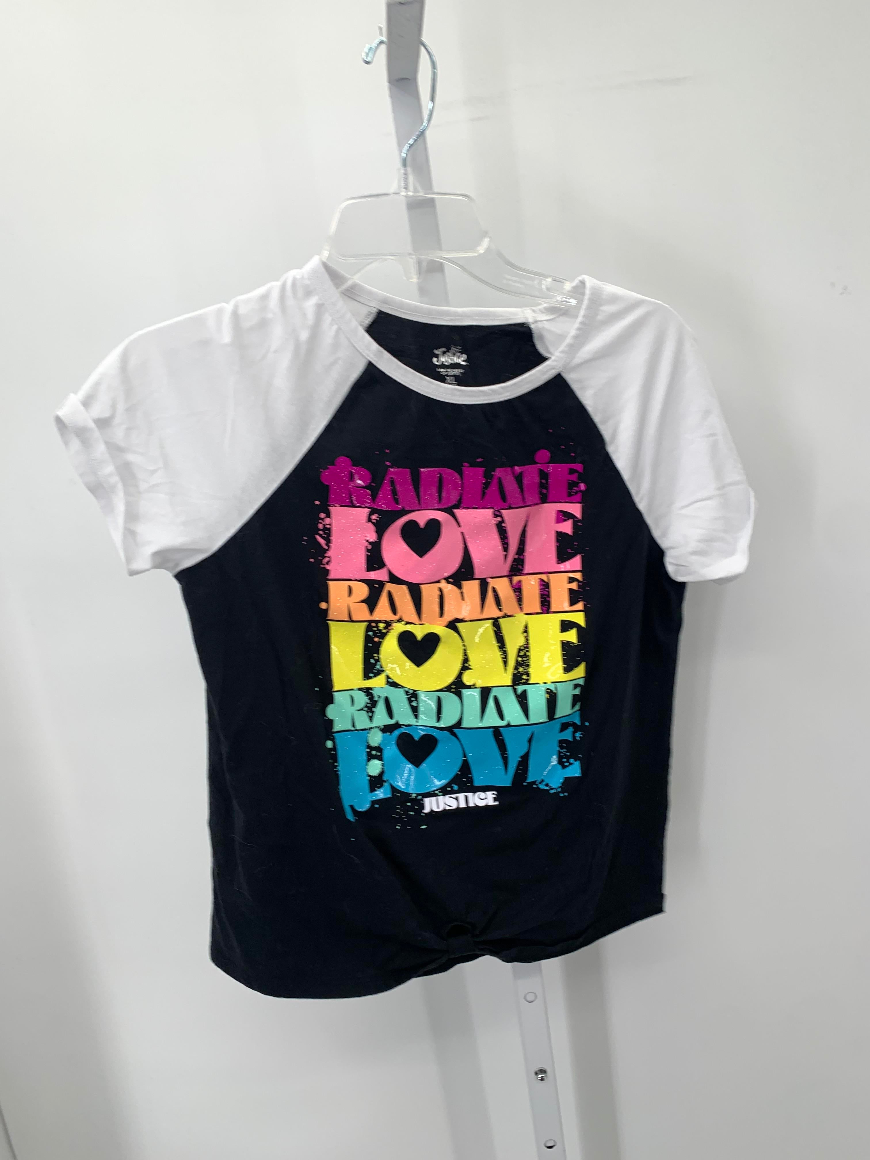 Justice Size 16-18 Girls Short Sleeve Shirt