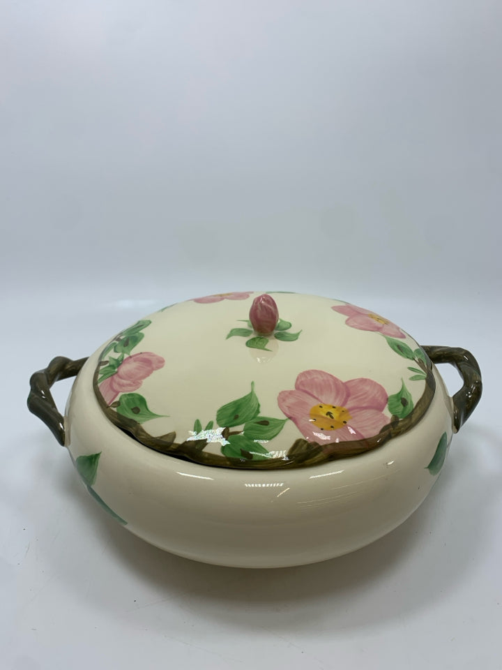VTG FRANCISCAN ROSE COVERED BOWL.