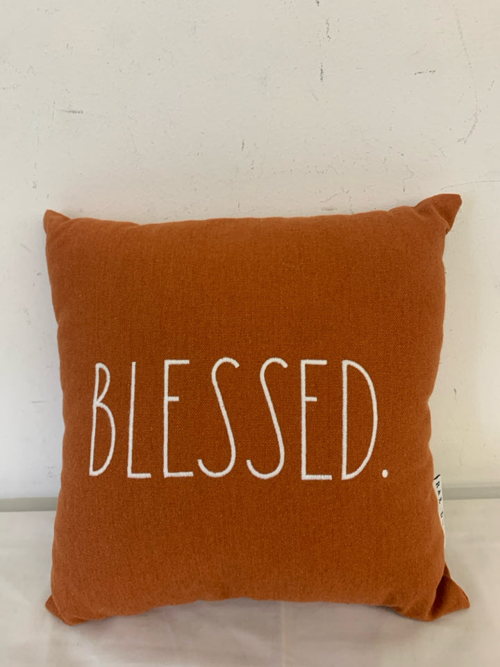 RAE DUNN BLESSED PILLOW.