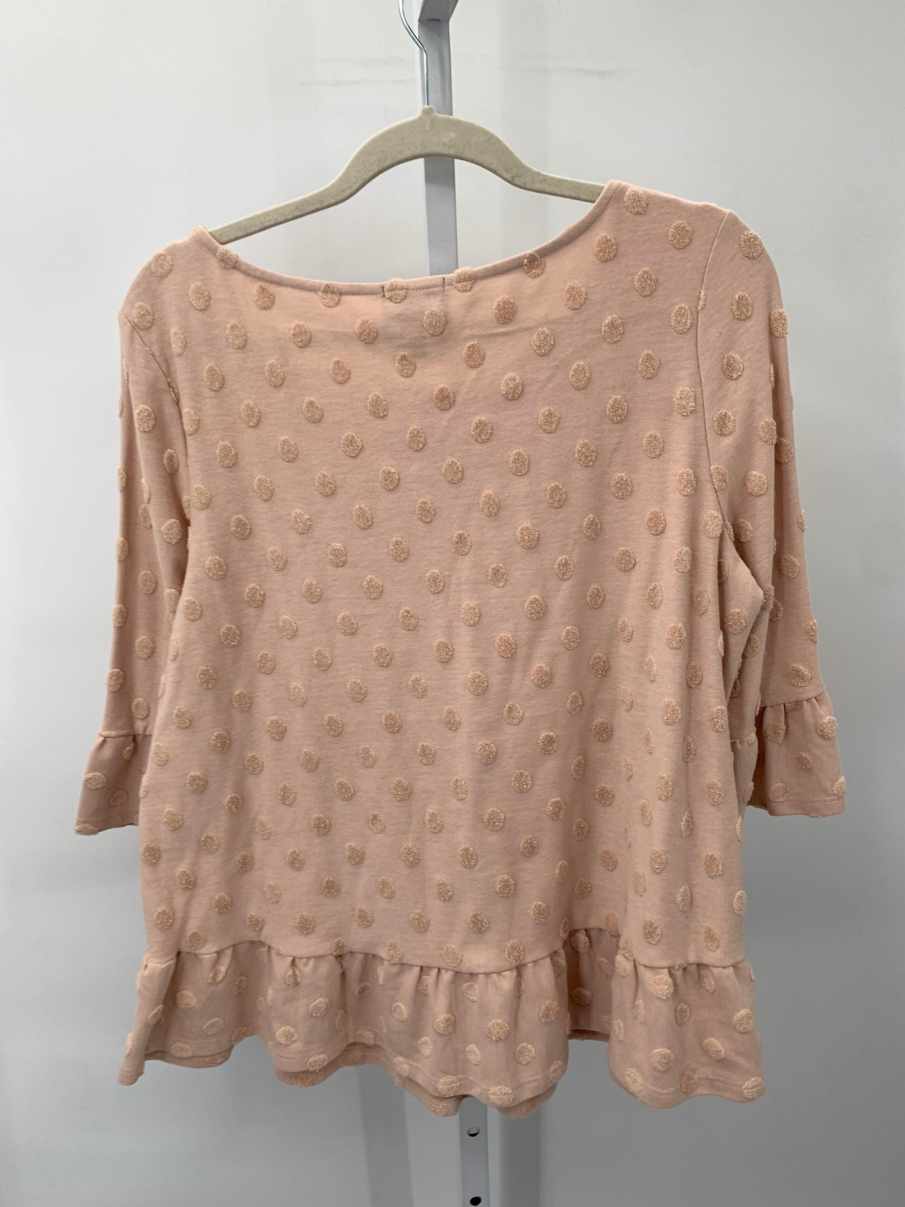 W5 Size Large Misses 3/4 Sleeve Shirt
