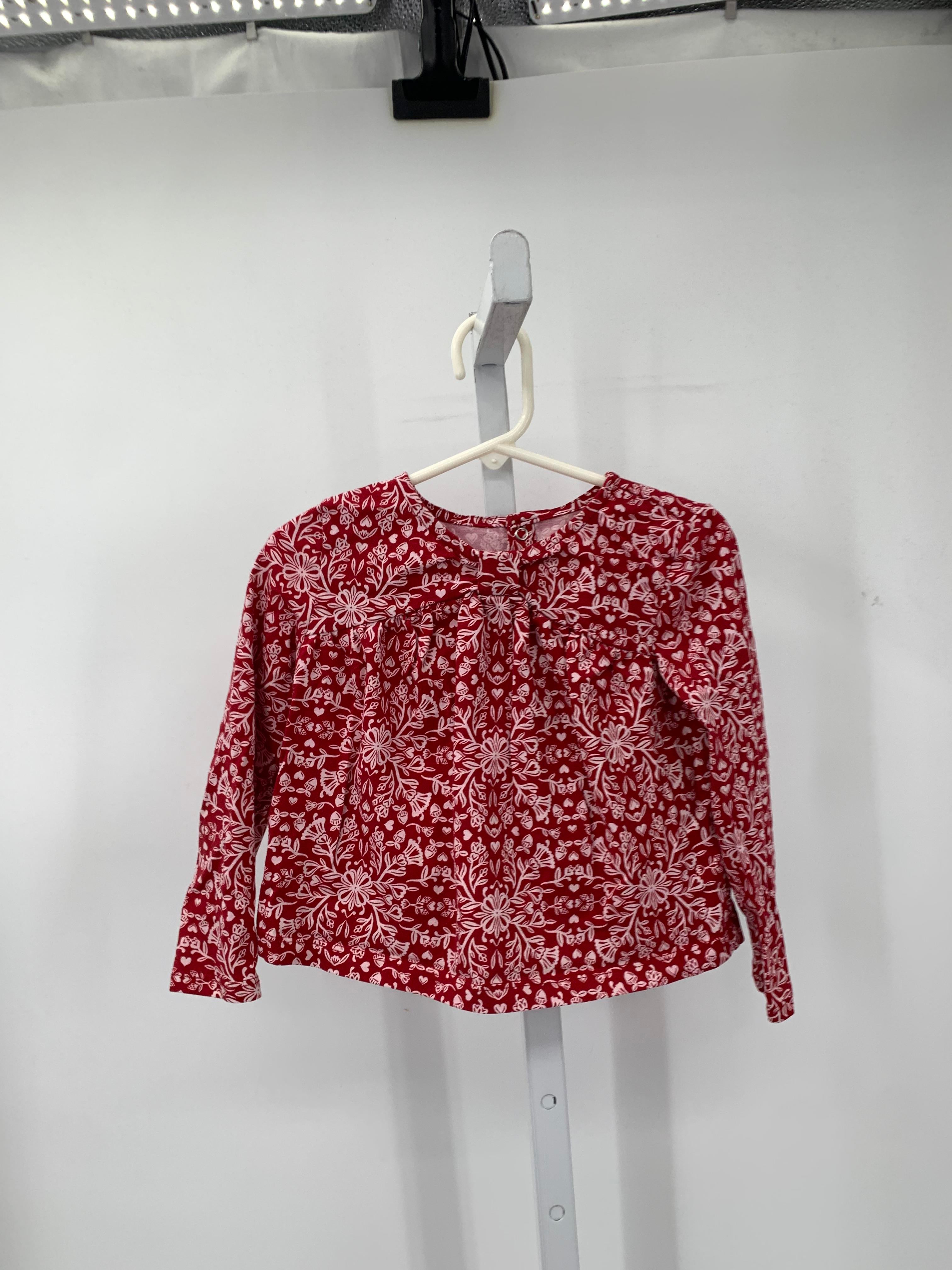 Carters Size 4T Girls Long Sleeve Shirt