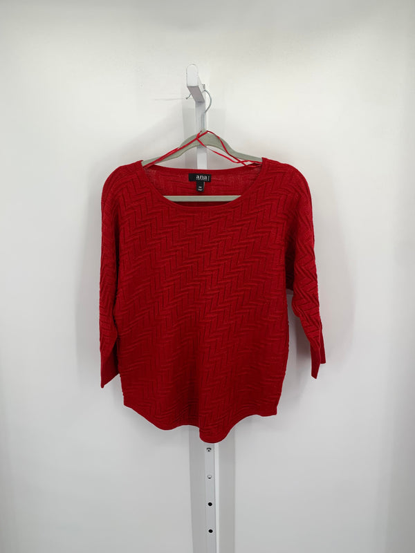 A.N.A. Size Medium Petite Petite 3/4 Sleeve Sweater