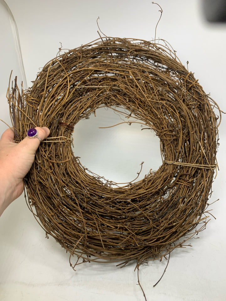 STICK SPIRAL WREATH.