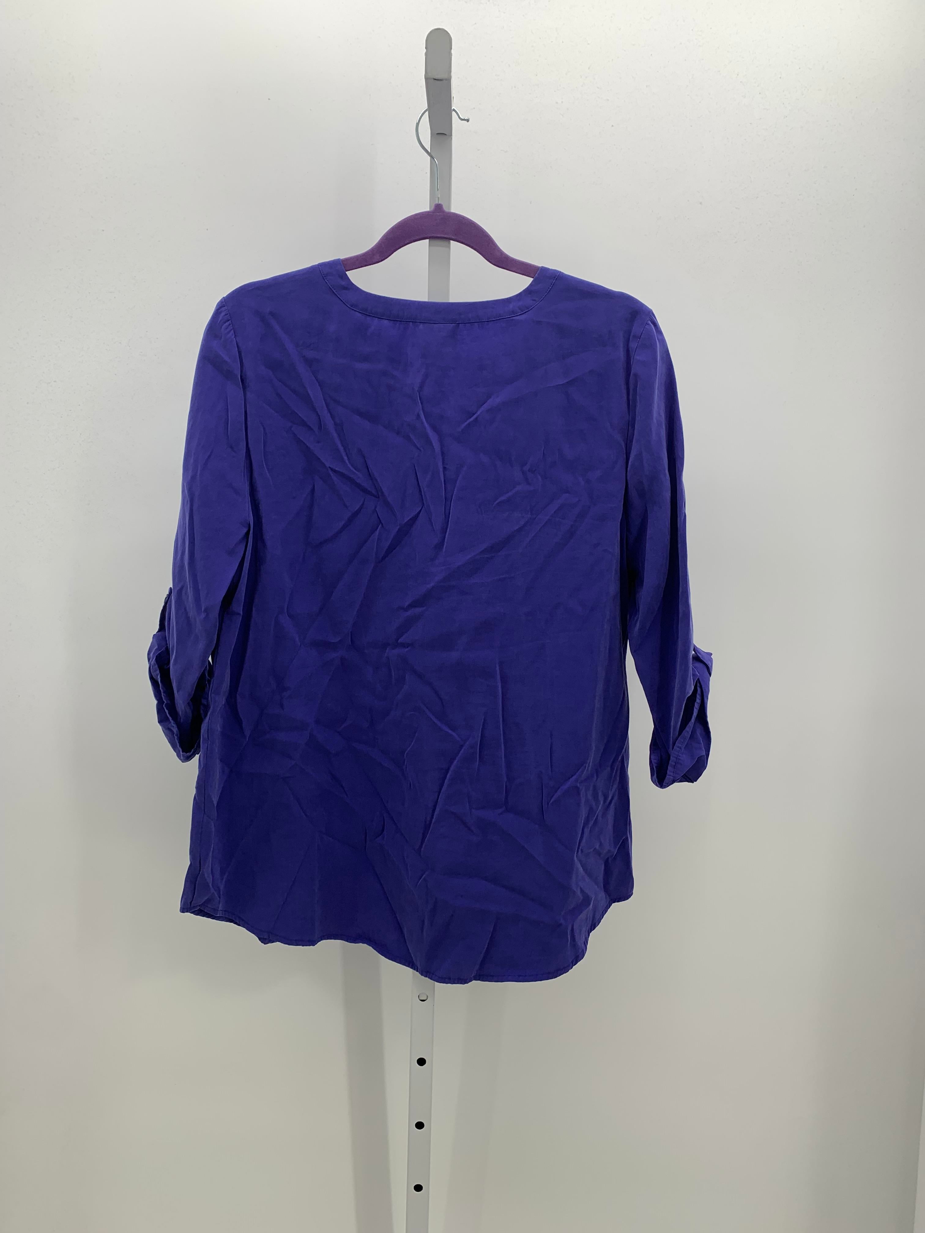 Chico's Size Small Misses 3/4 Sleeve Shirt