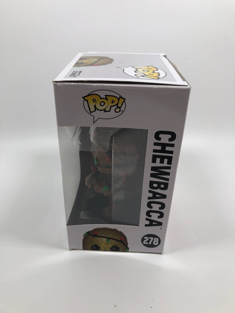 NIB CHRISTMAS CHEWBACCA VADER FUNKO POP #278