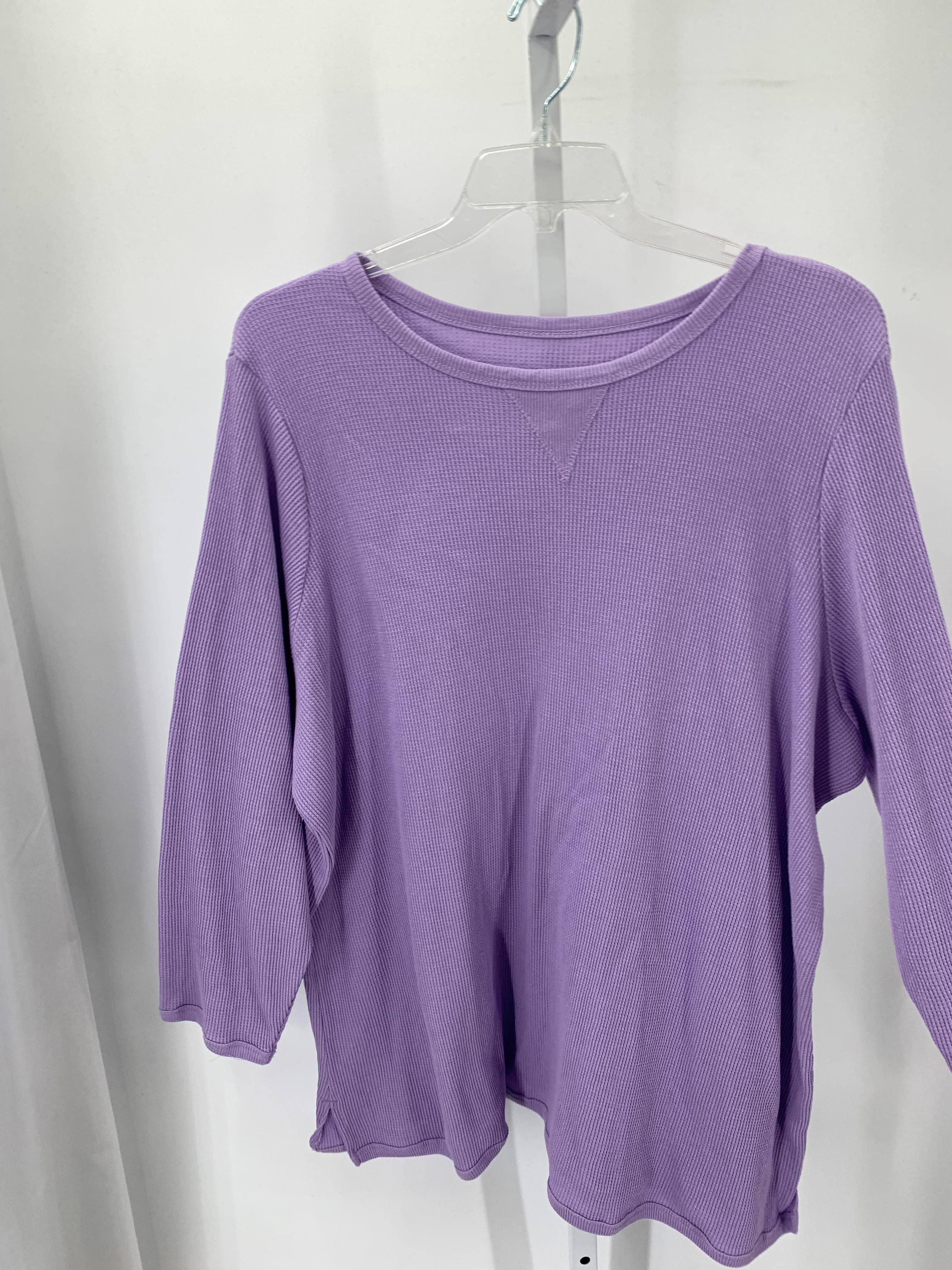 Woman Within Size 2X Womens Long Sleeve Shirt