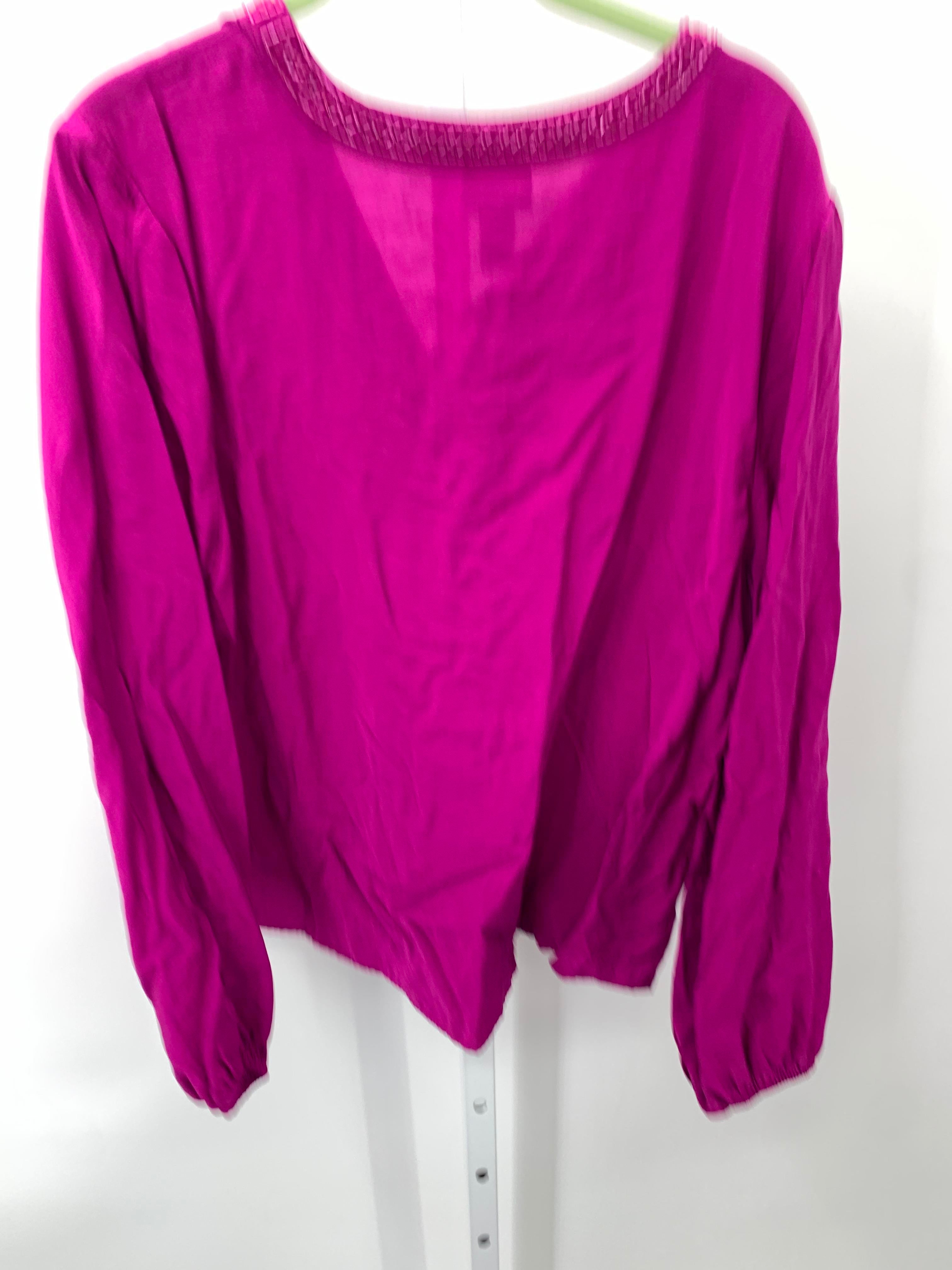 Chico's Size Large Misses Long Sleeve Shirt