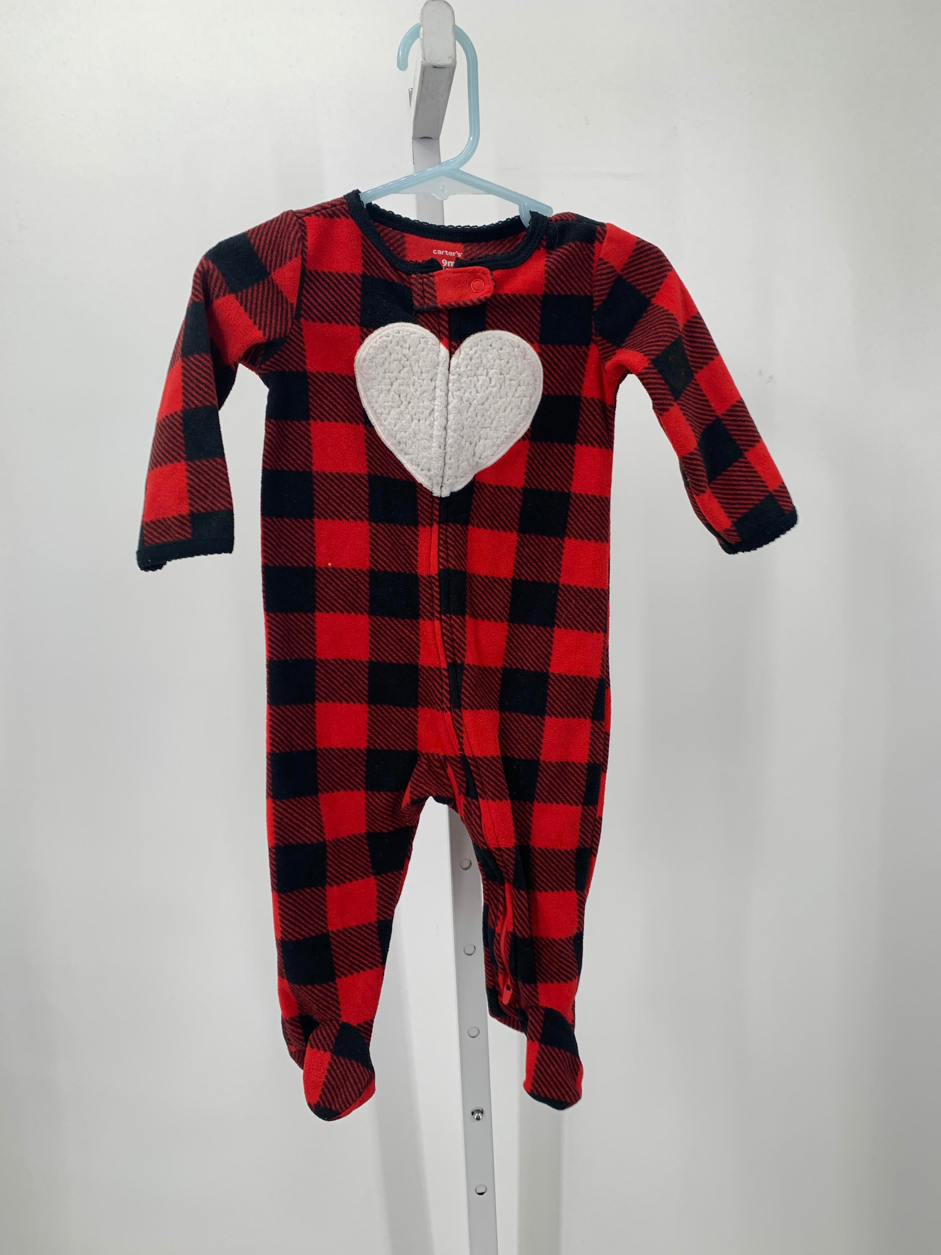 Carters Size 9 Months Girls Long Slv. Romper