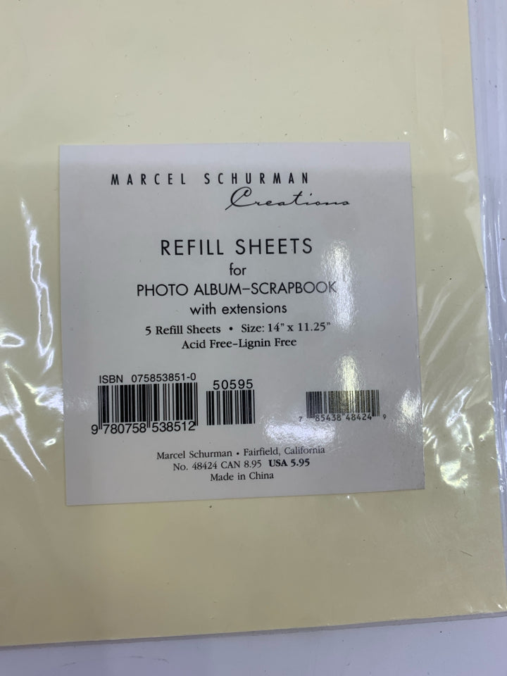 NIP REFILL SHEETS FOR PHOTO ALBUM/SCRAPBOOK.