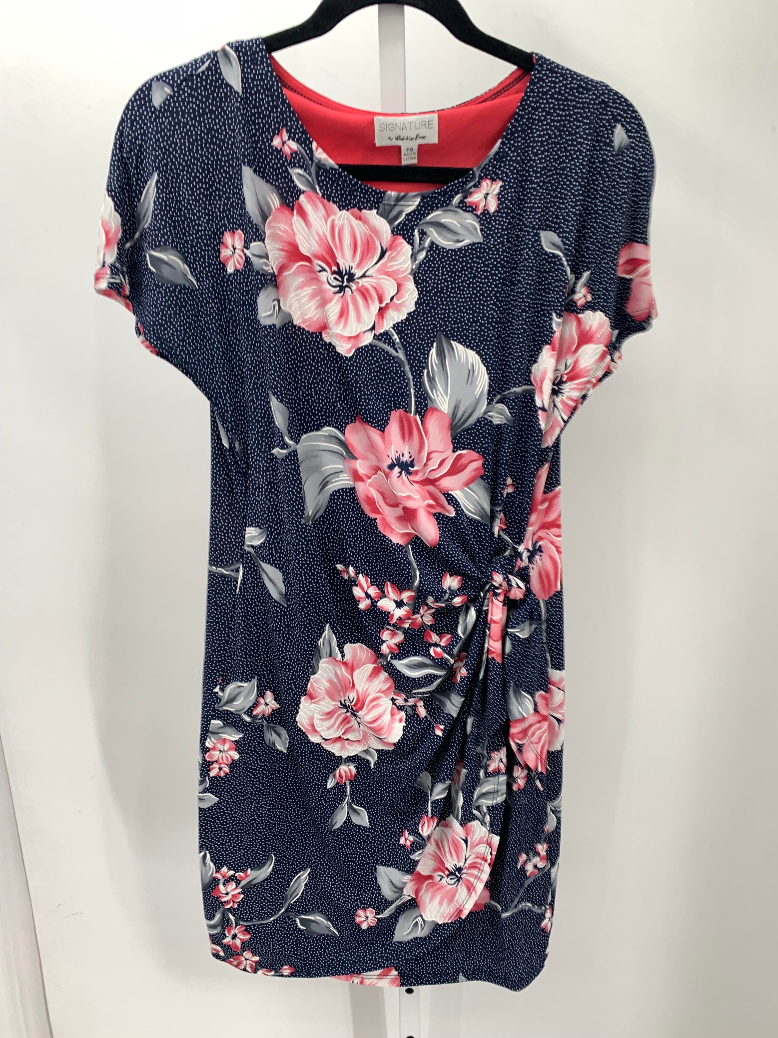 Robbie Bee Size Small Petite Petite Short Sleeve Dress