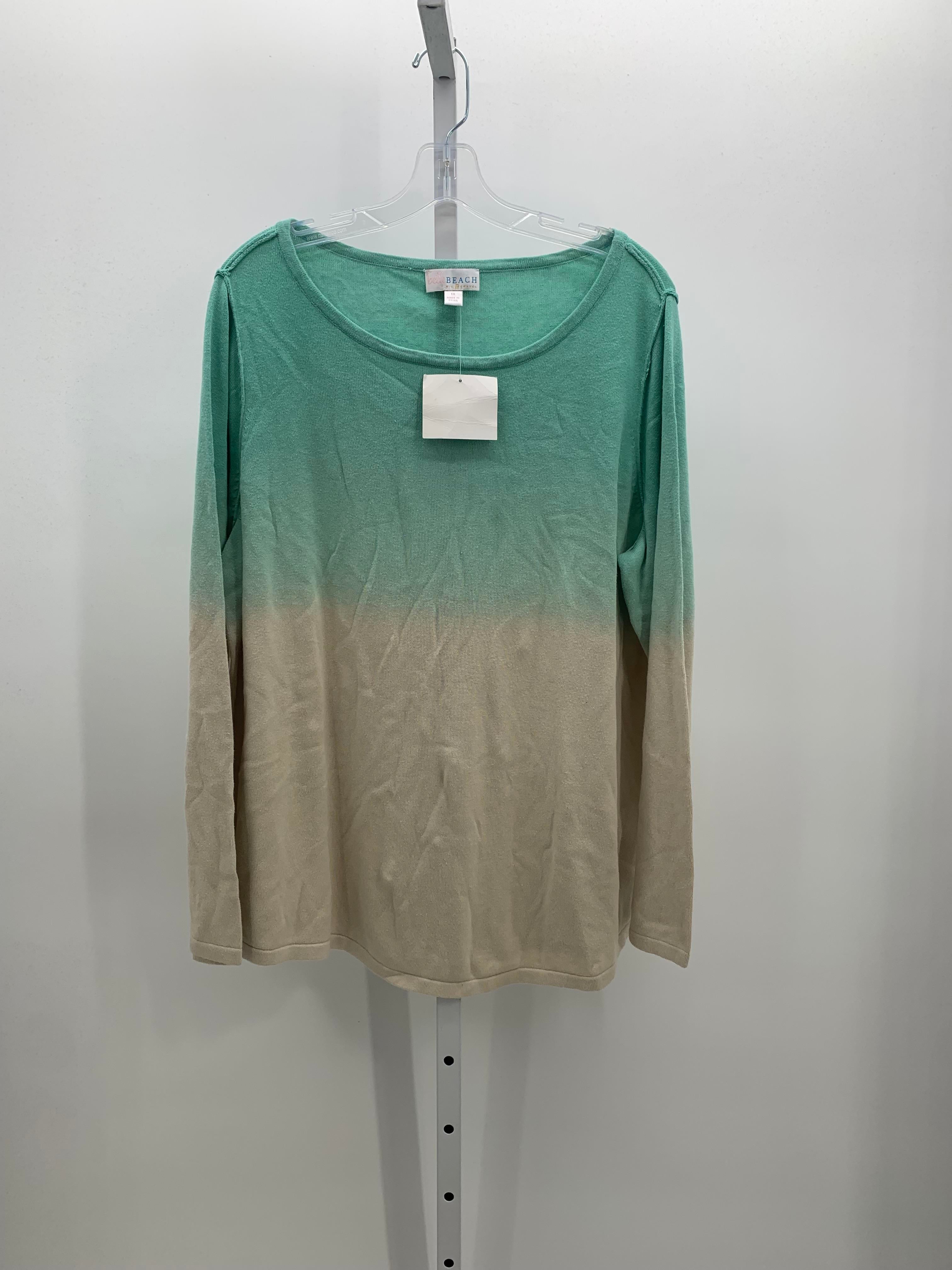 Size 1X Womens Long Slv Sweater