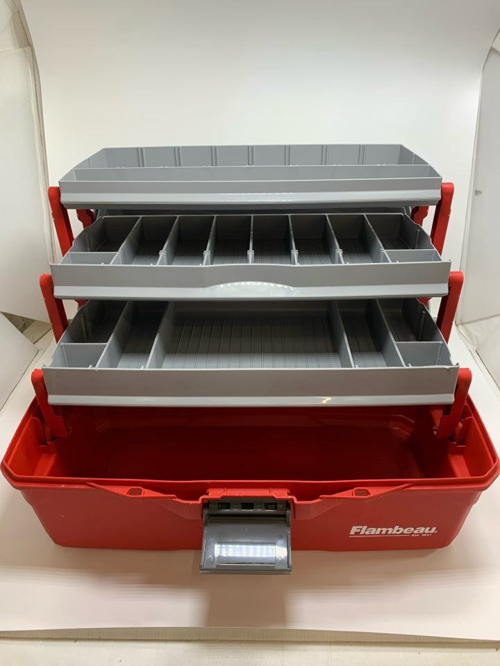 FLAMBEAU OUTDOORS 3-TRAY TACKLE BOX.