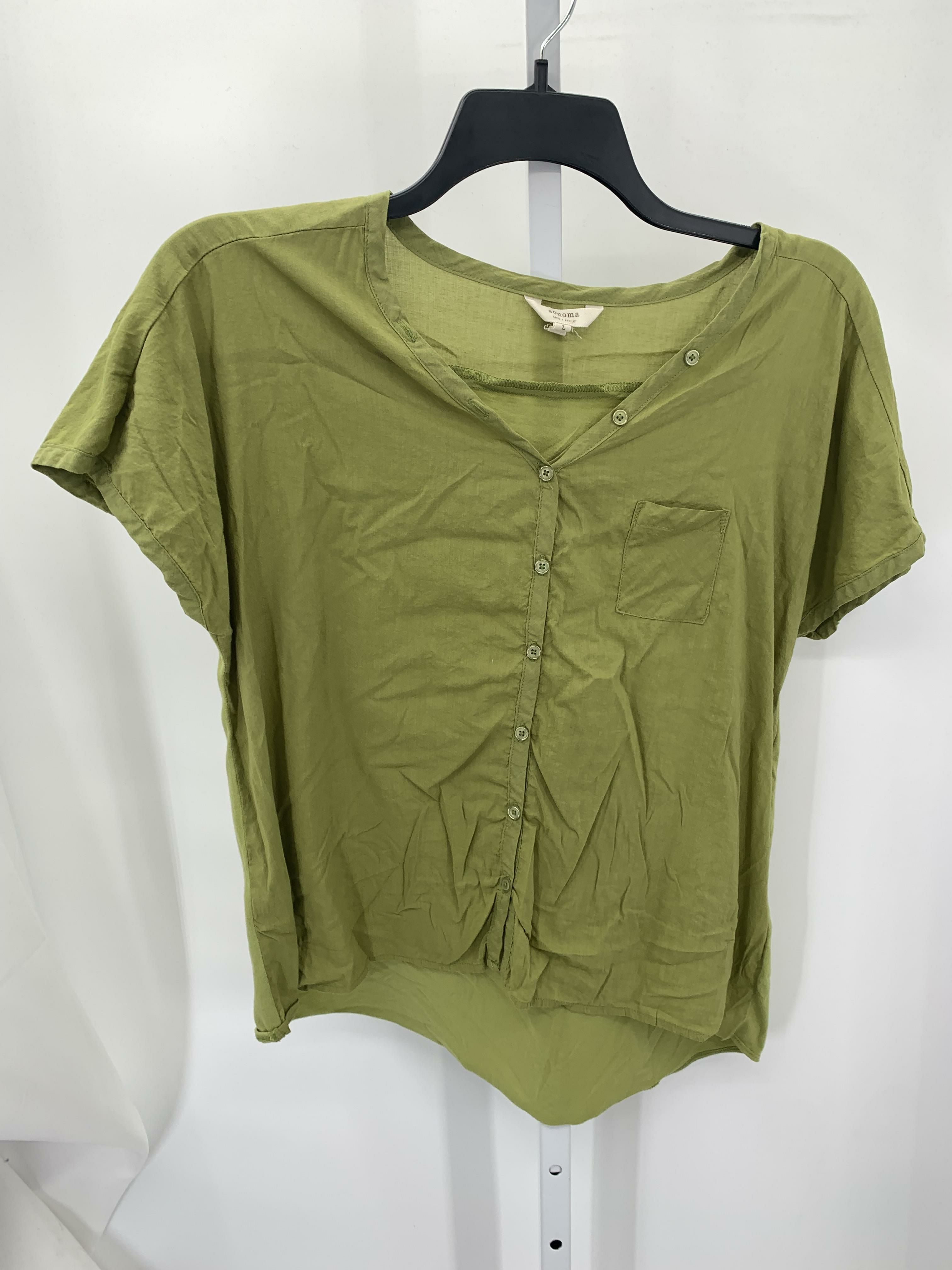 Sonoma Size Large Misses Short Sleeve Shirt