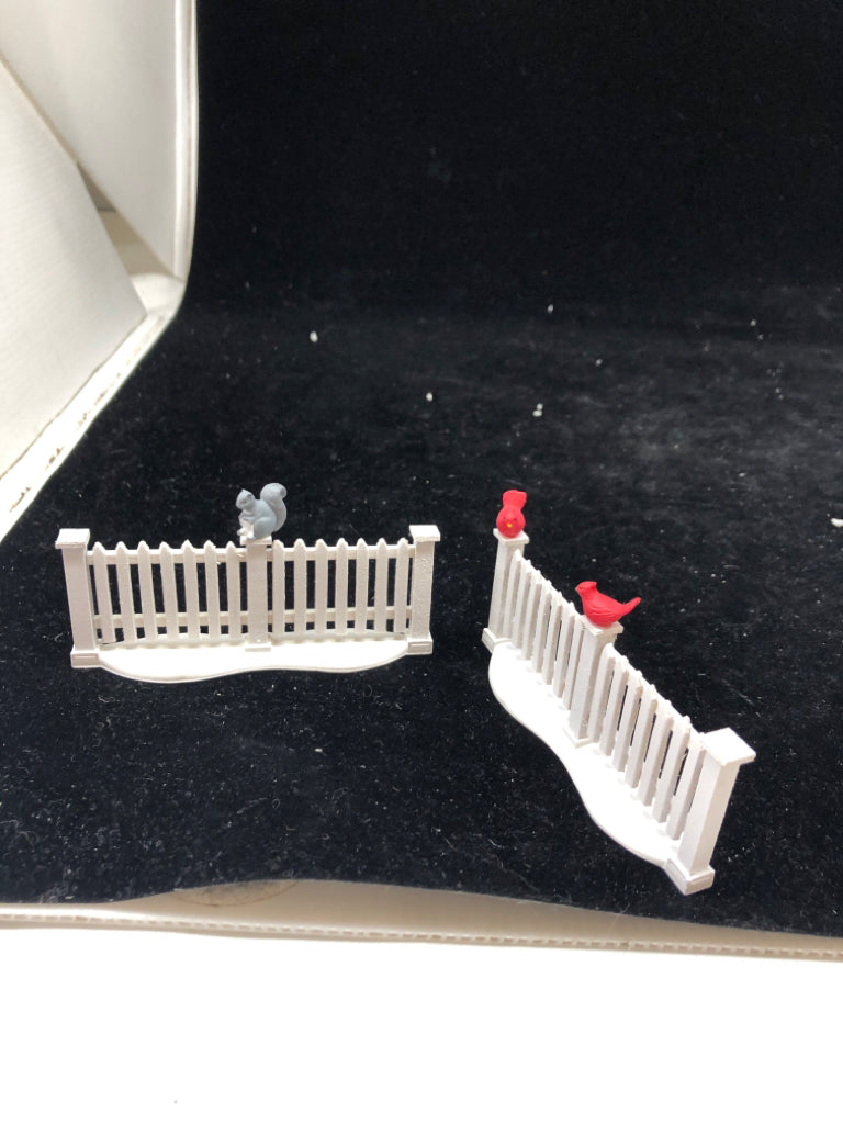 DEPT 56 6 WHITE PICKET FENCE EXTENSIONS VILLAGE ACCESSORIES.