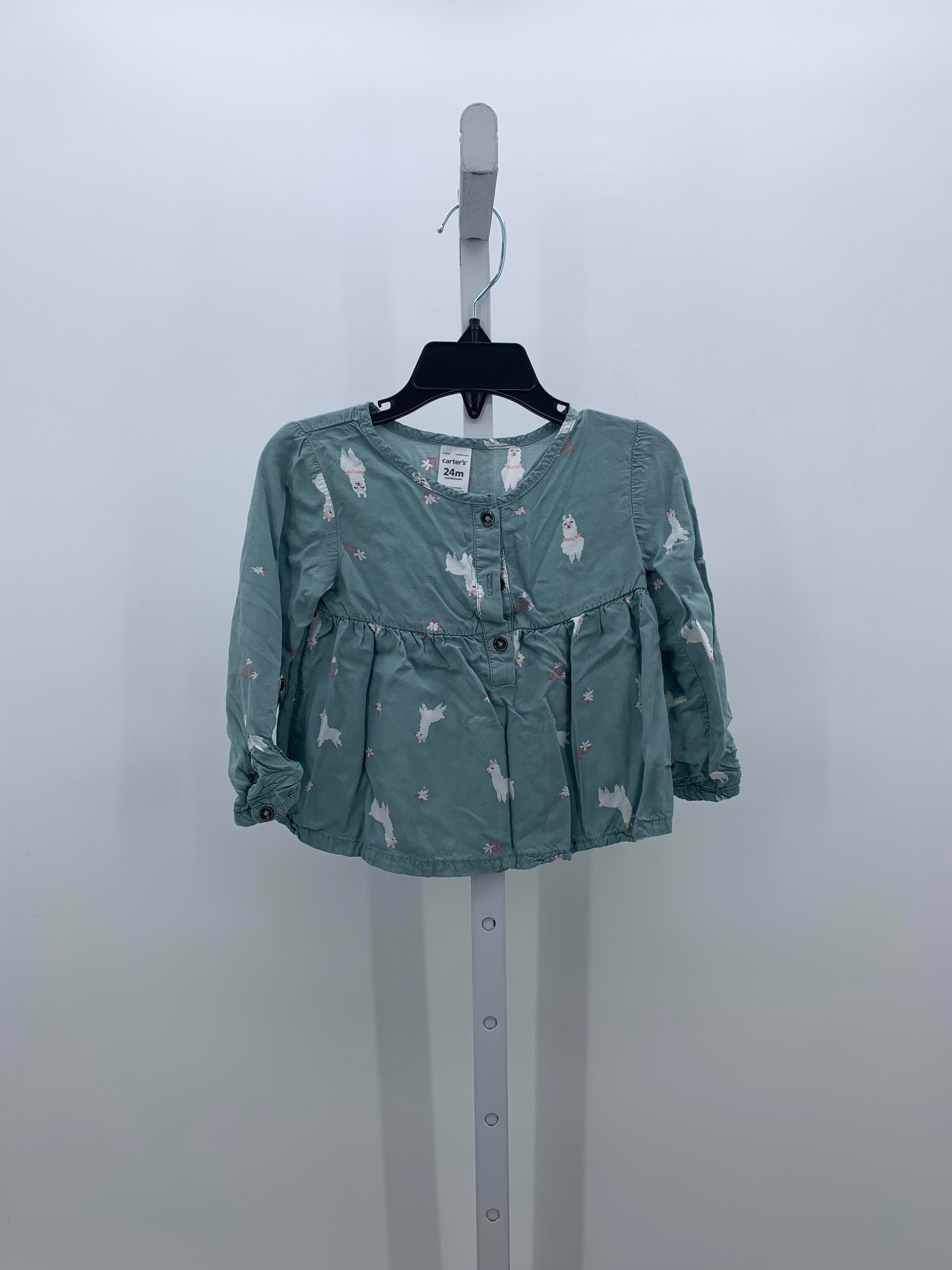 Carters Size 24 Months Girls Long Sleeve Shirt