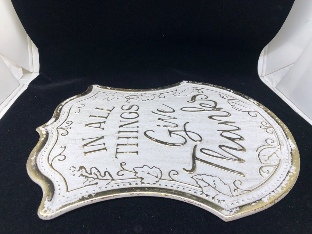 IN ALL THINGS- METAL SIGN/WALL HANGING.