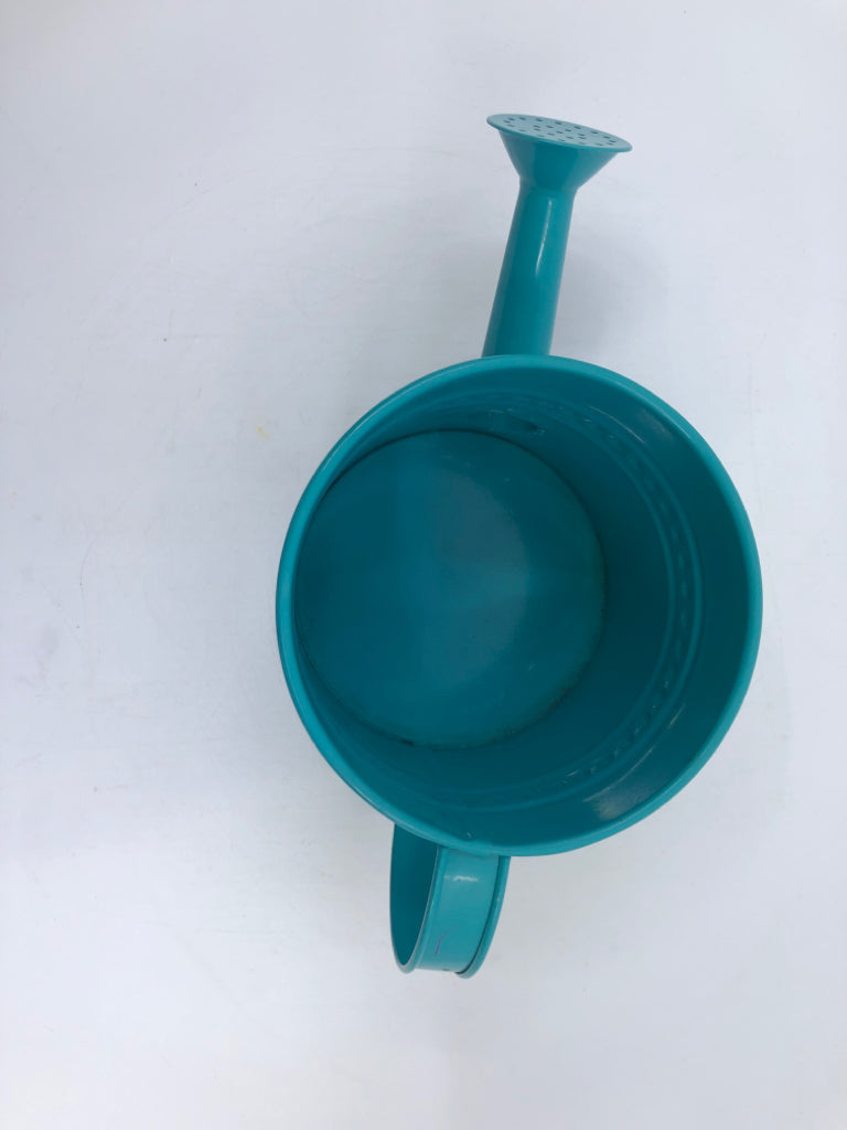 TEAL DECORATIVE WATERING CAN.