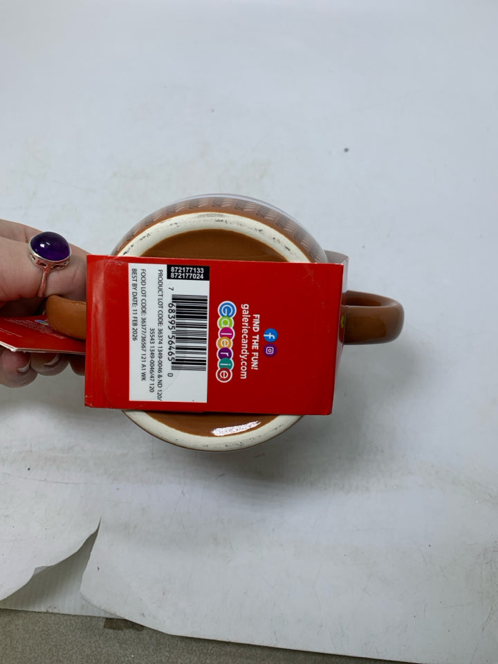 NIP SOCK MONKEY DOUBLE HANDLE MUG.