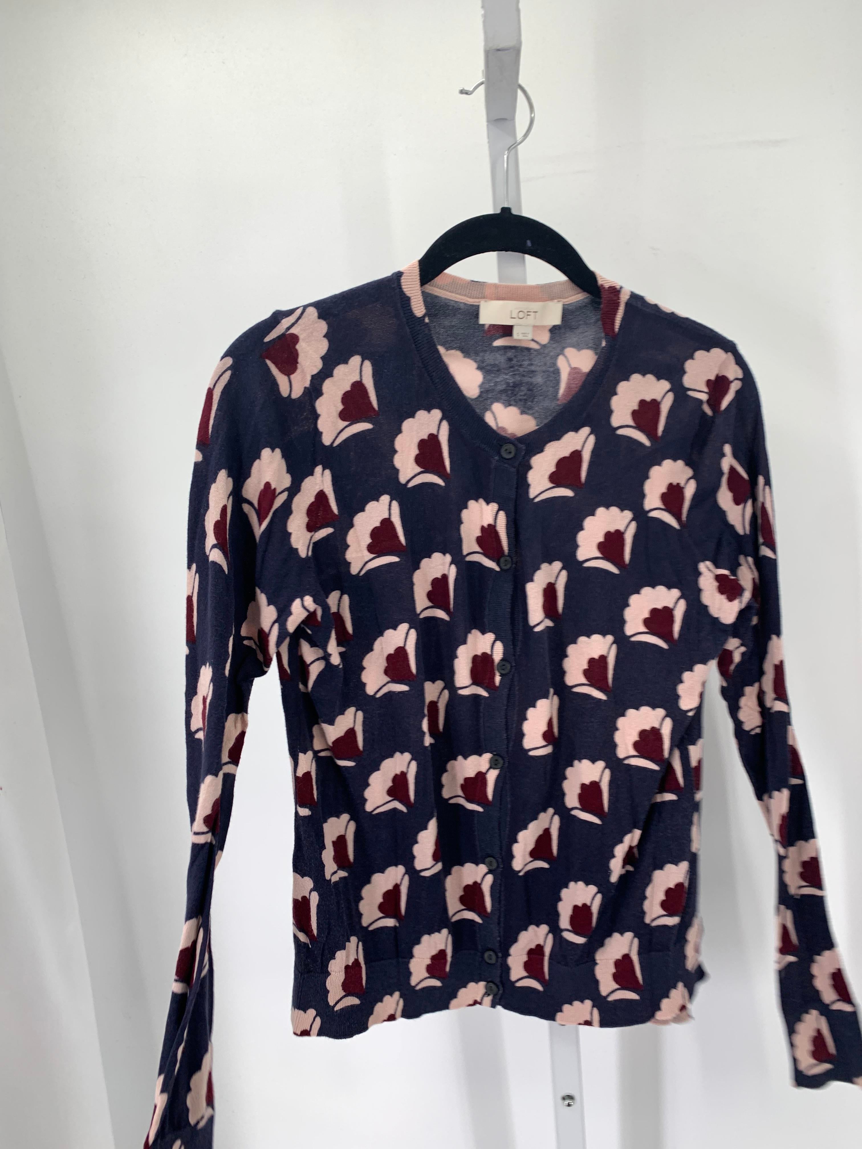 Loft Size Small Misses Long Slv Sweater