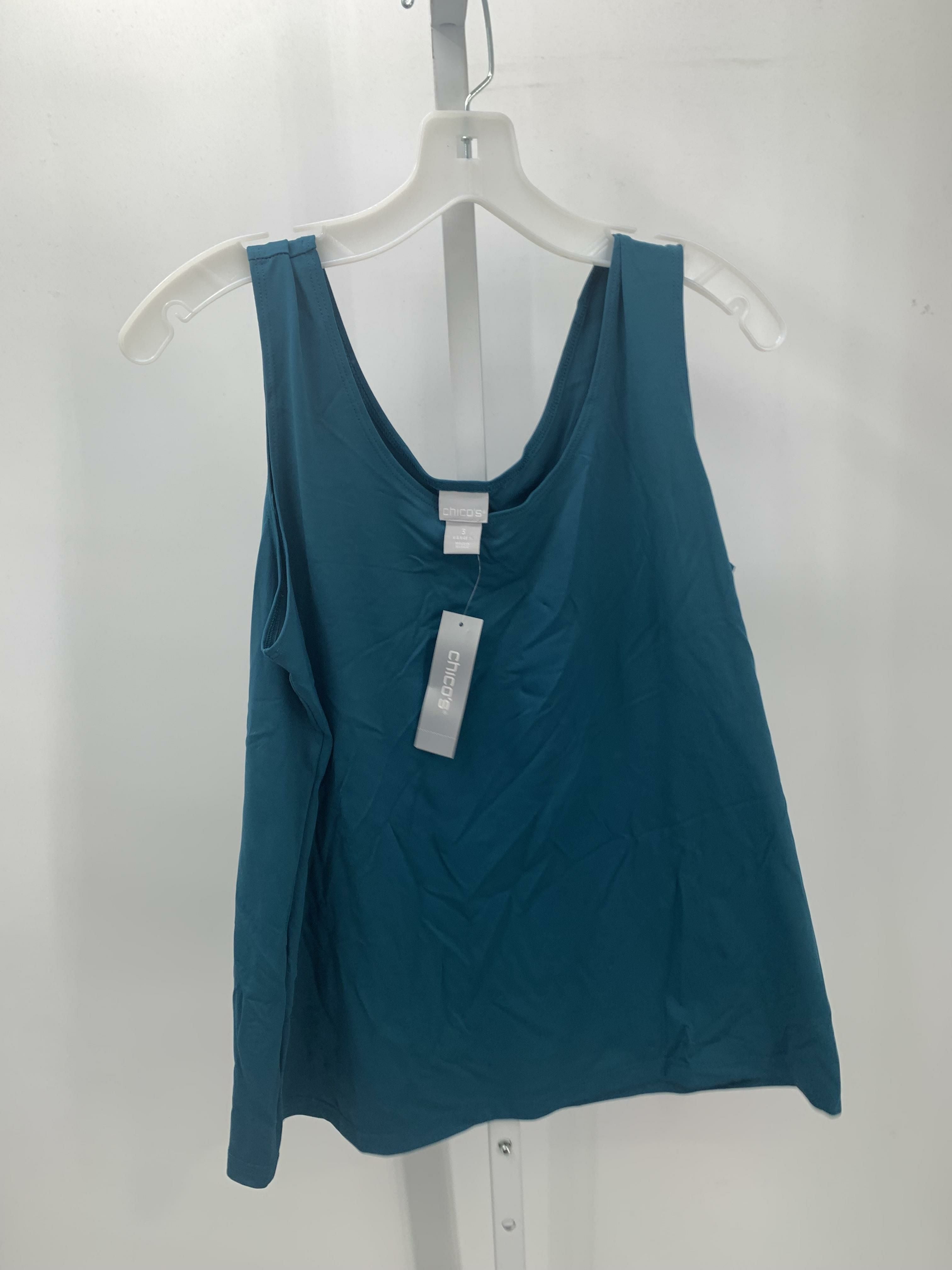 Chico's Size Extra Large Misses Sleeveless Shirt