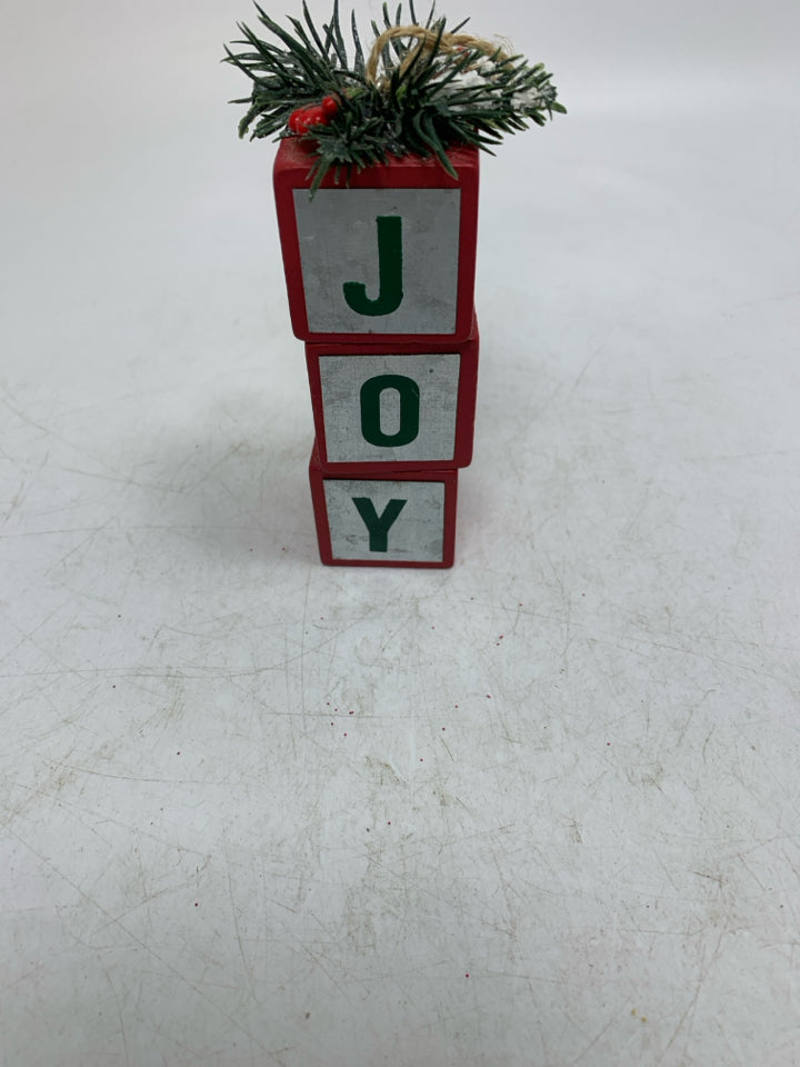 BLOCK JOY HANGING ORNAMENT.