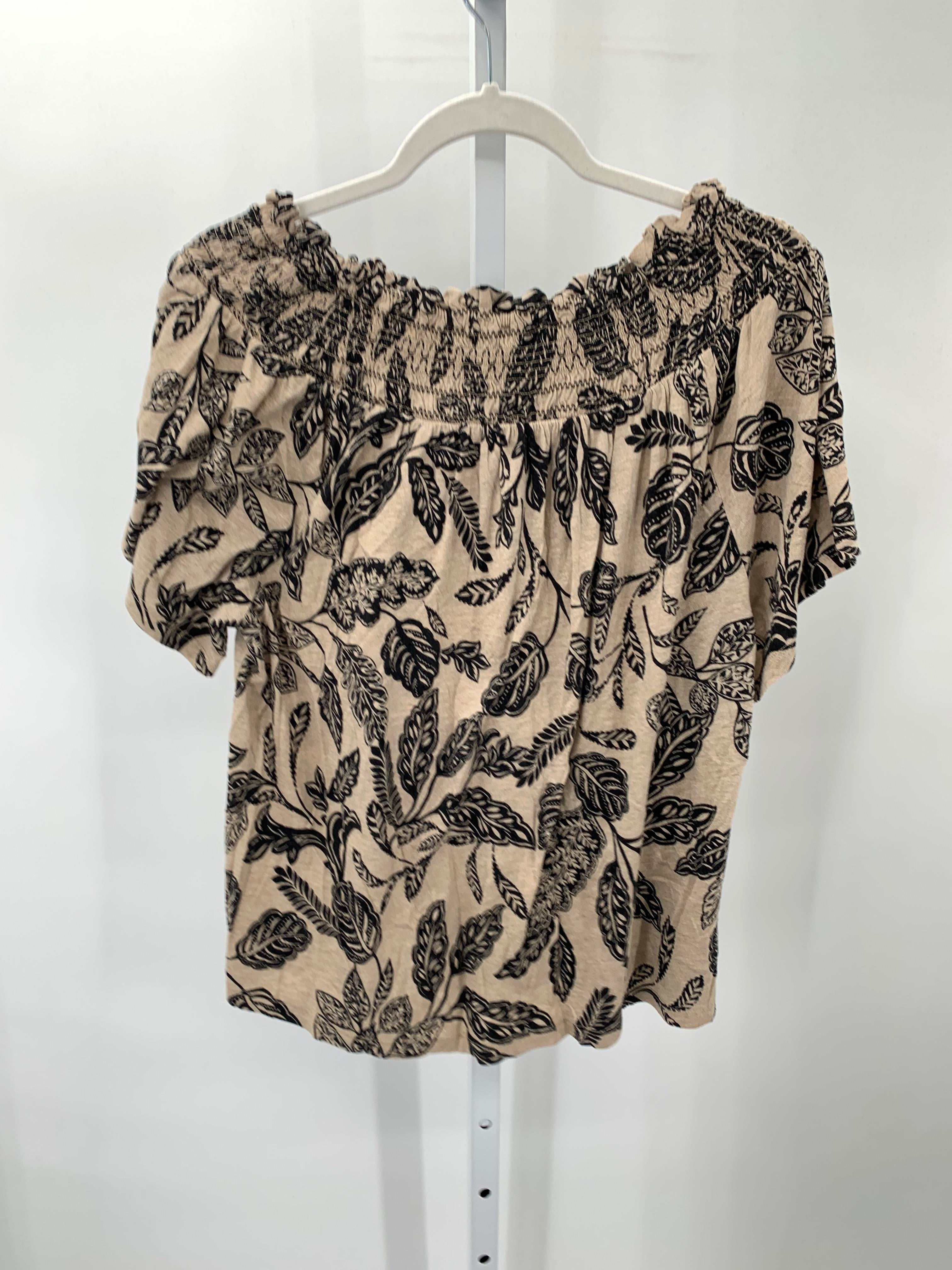 Ann Taylor Size Large Misses Short Sleeve Shirt