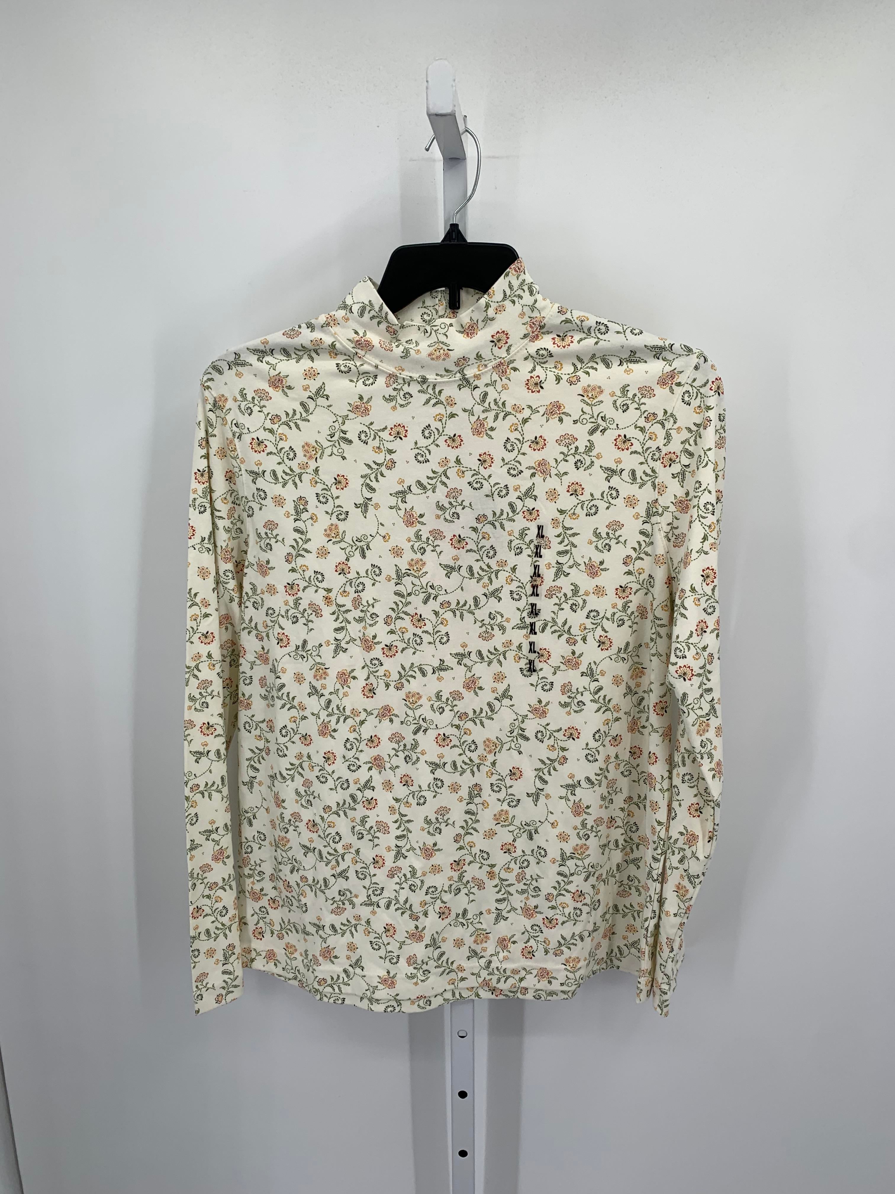 Croft & Barrow Size Extra Large Misses Long Sleeve Shirt