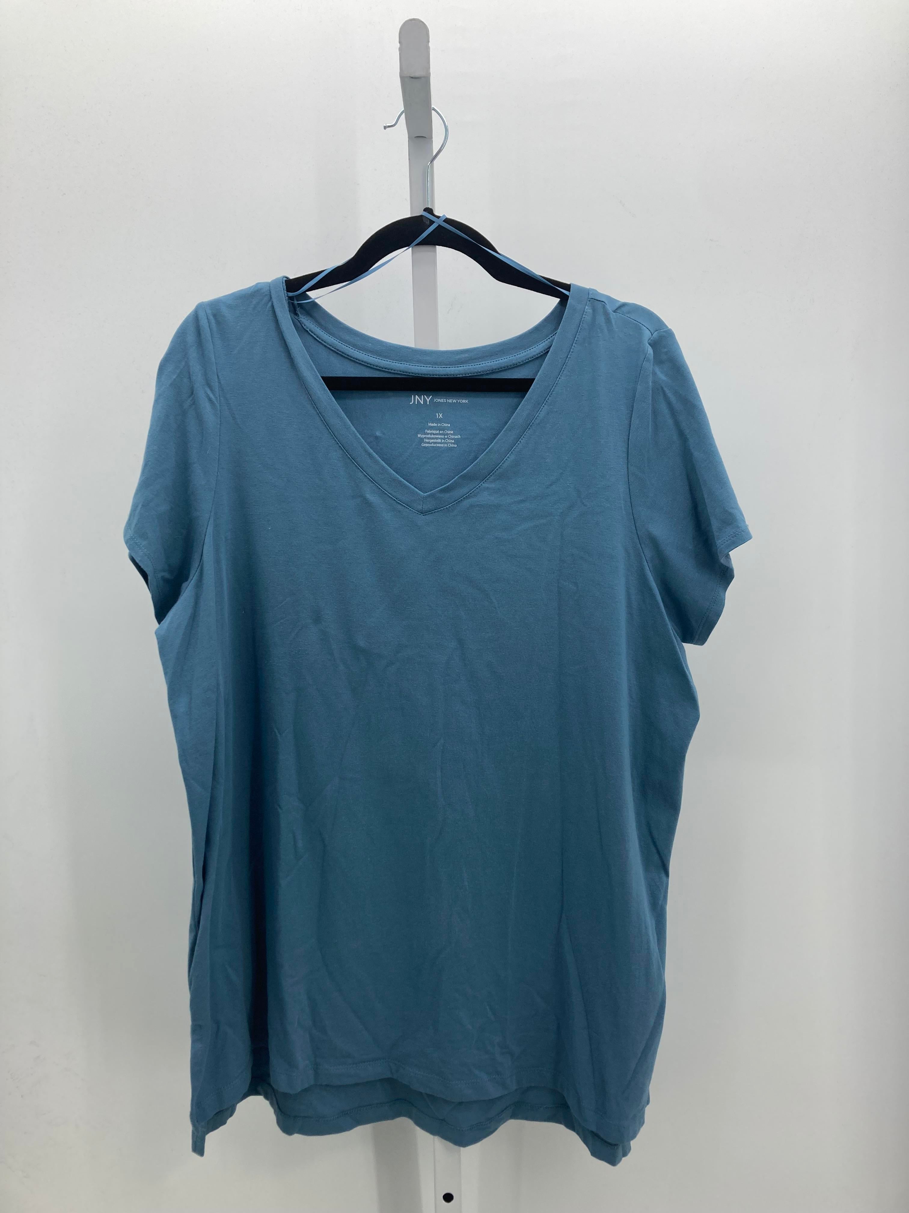 Jones New York Size 1X Womens Short Sleeve Shirt