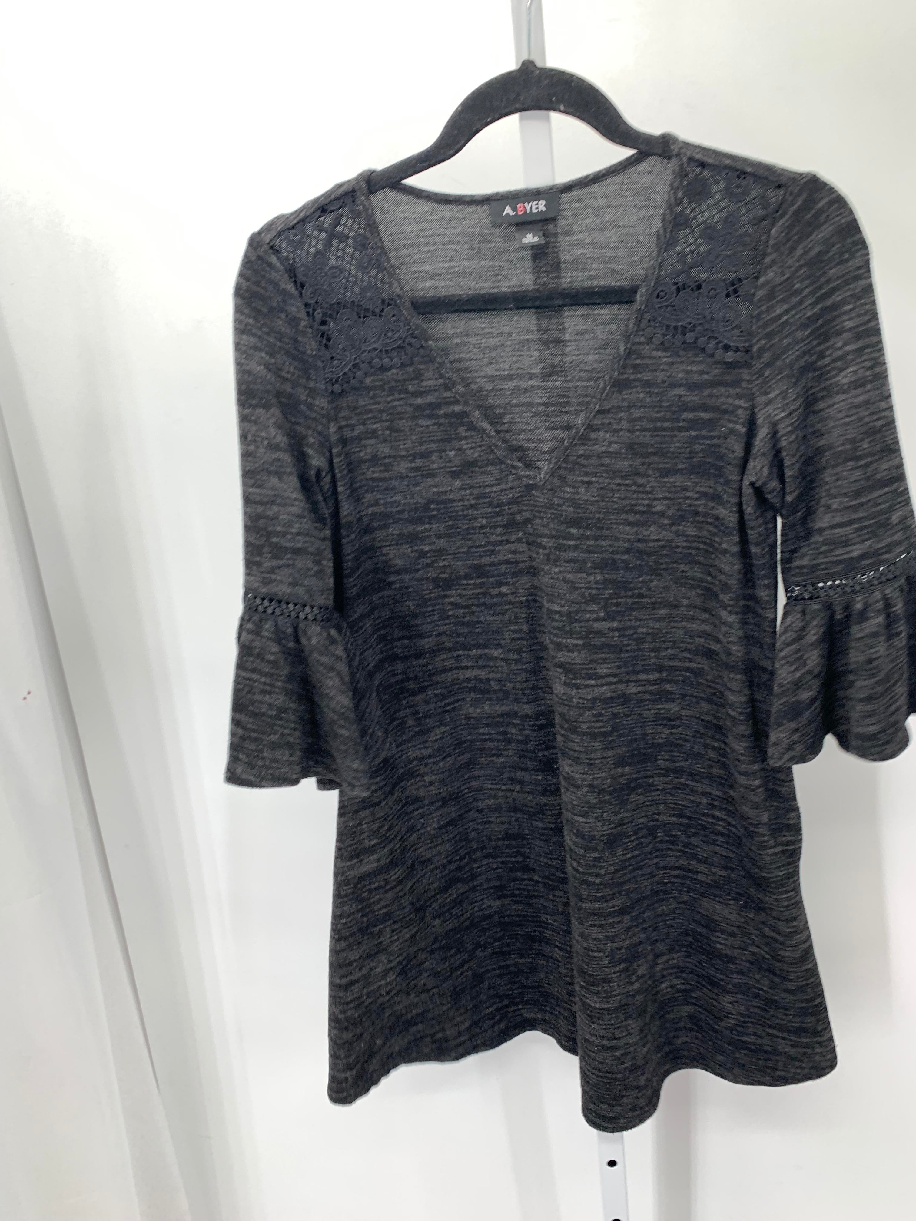 A. Byer Size Medium Juniors Long Sleeve Dress