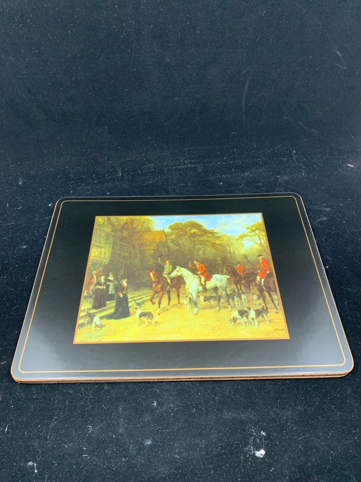 NIB 6 PIMPERNEL FOX HUNT PLACEMATS.