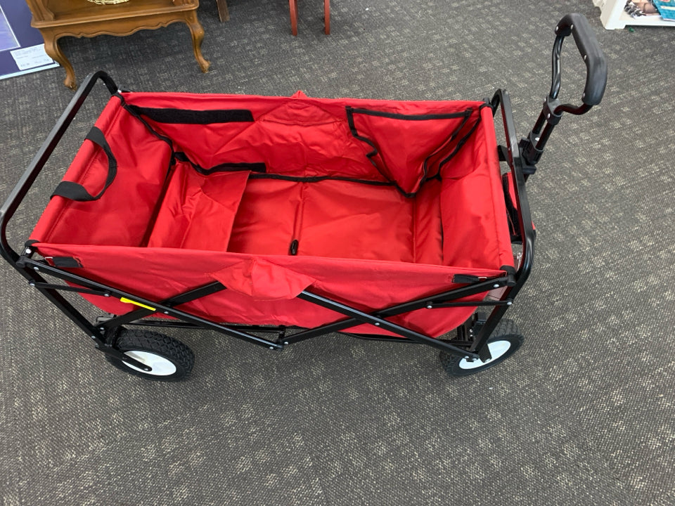 RED EXPANDABLE WAGON.