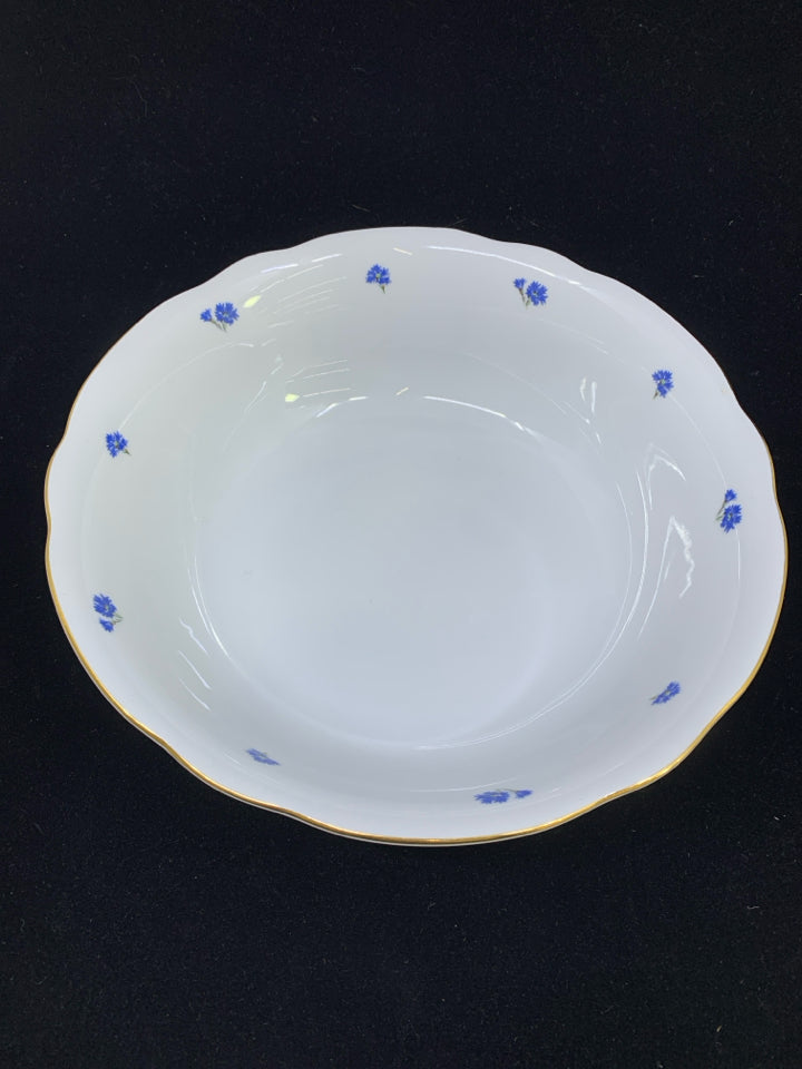 BA ARIA BLUE ASTERS SERVING BOWL.