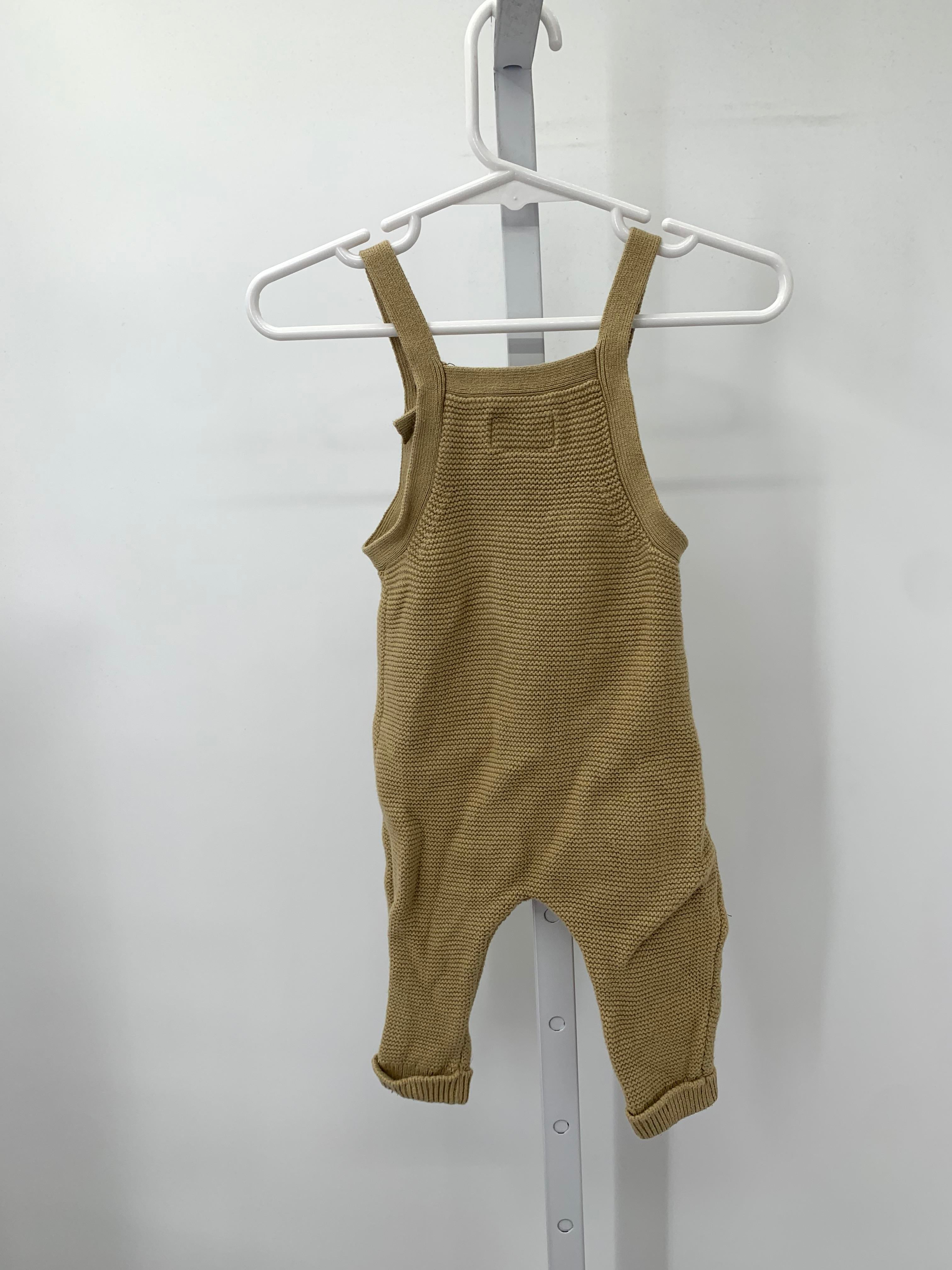 RIBBED KNIT OVERALLS
