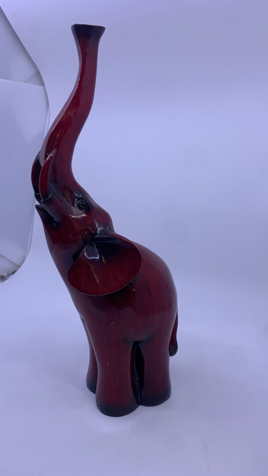 CHERRY WOOD ELEPHANT DECOR.
