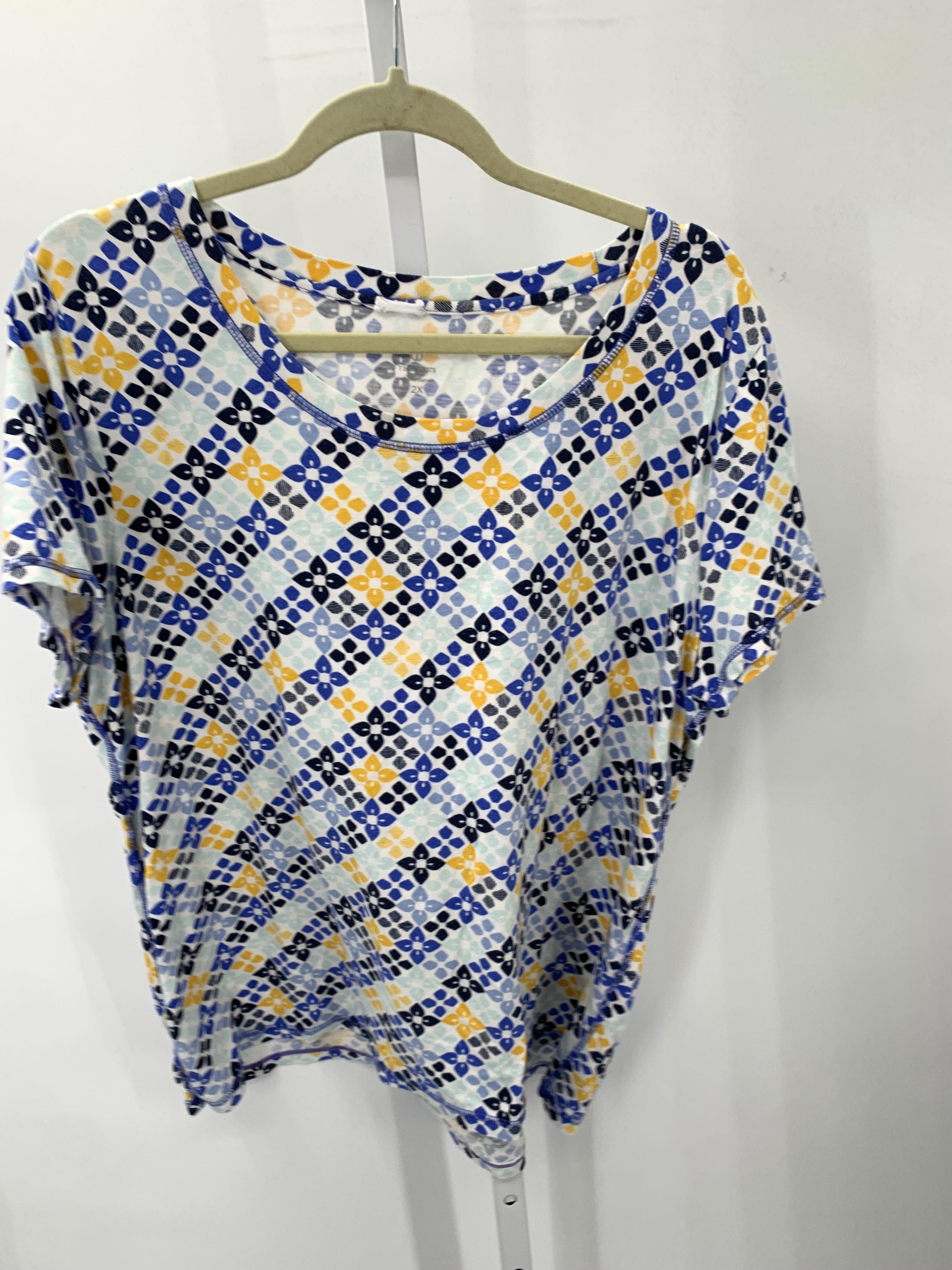 Talbots Size 2X Womens Short Sleeve Shirt