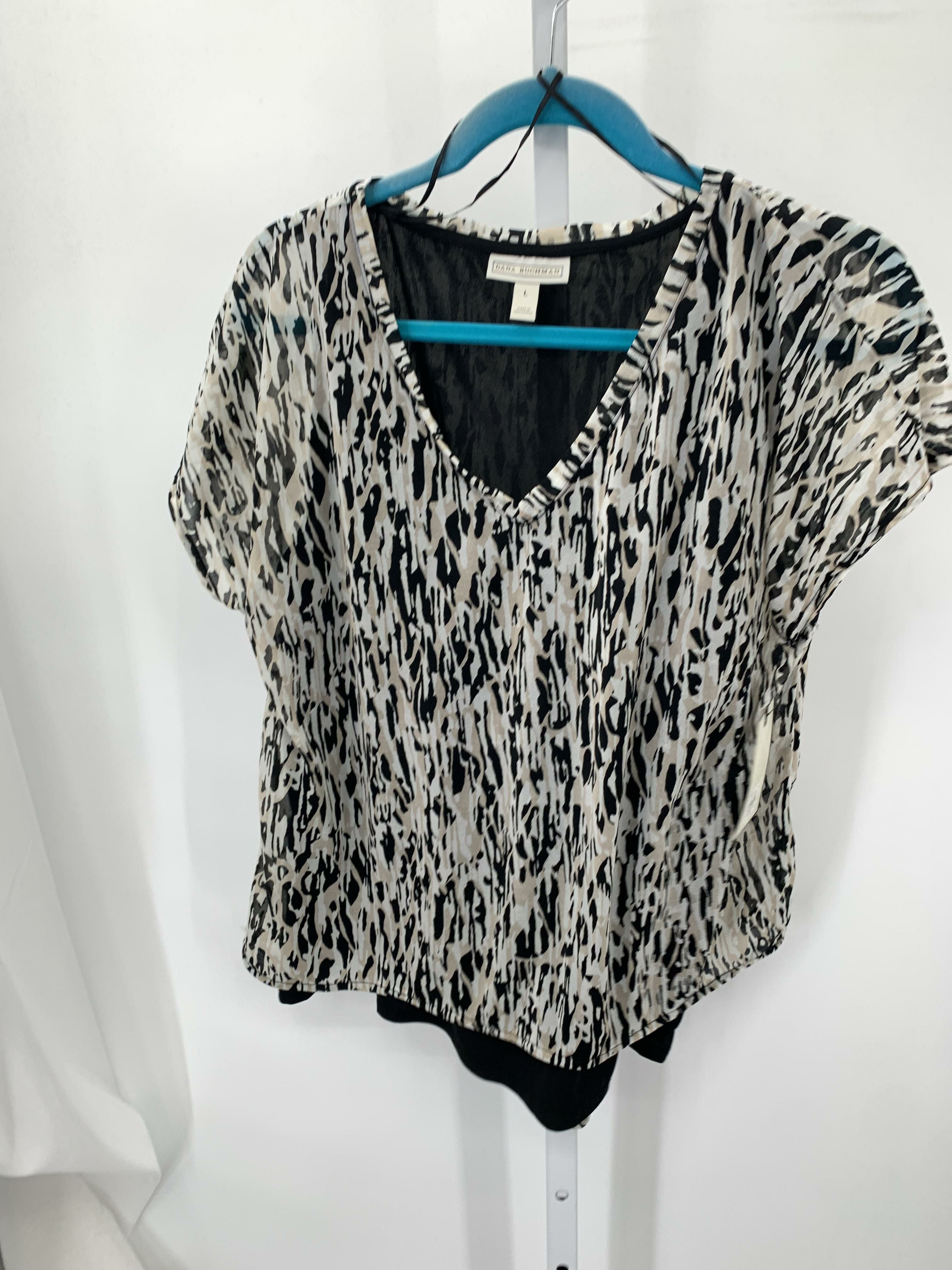Dana Buchman Size Large Misses Short Sleeve Shirt